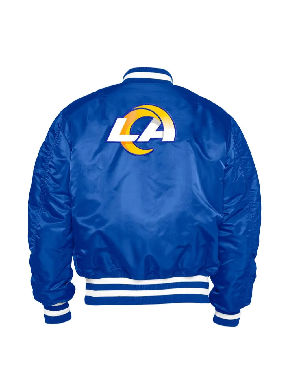 LOS ANGELES RAMS X ALPHA X NEW ERA MA-1 BOMBER JACKET