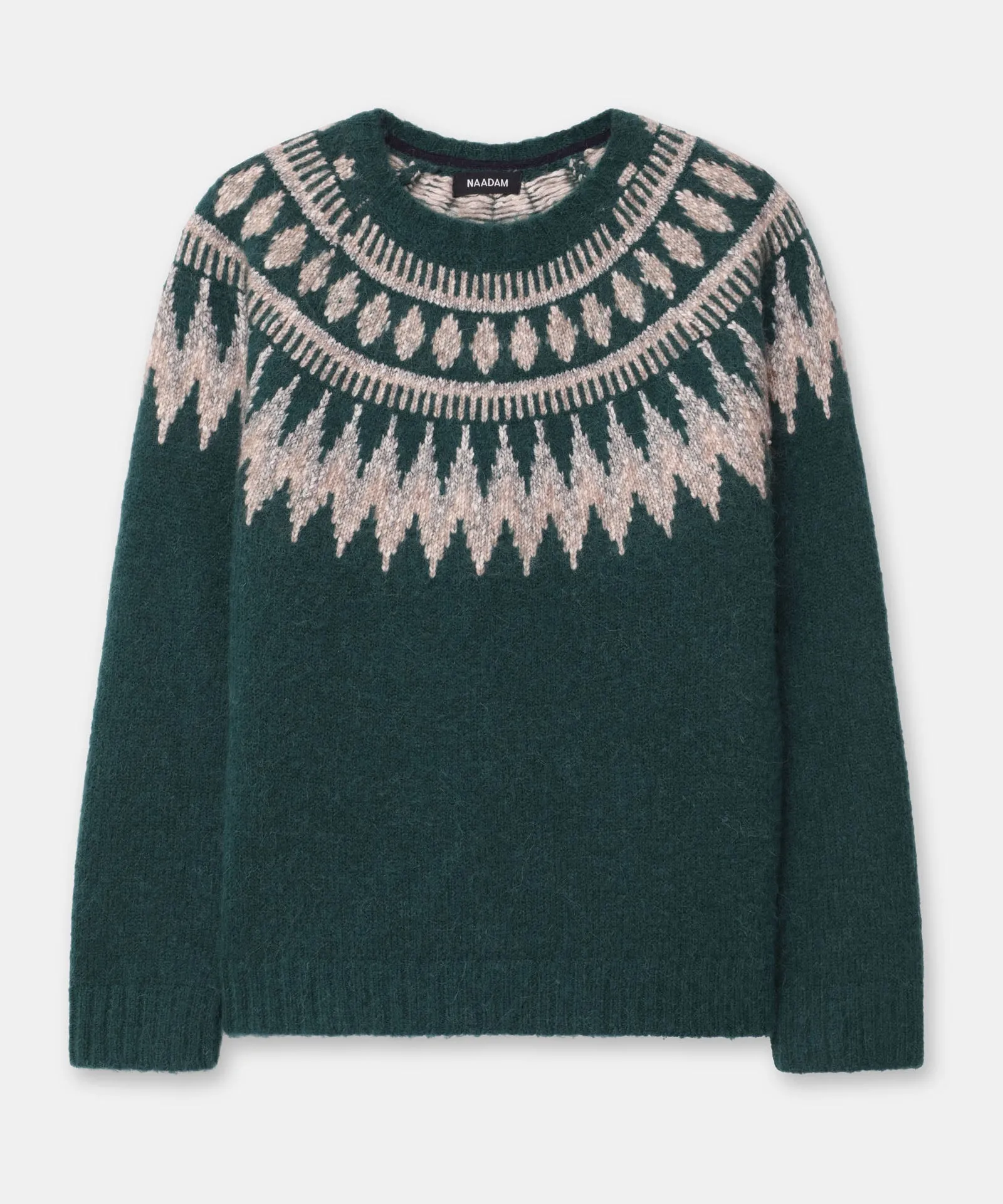 Luxe Merino Fair Isle Crewneck Sweater