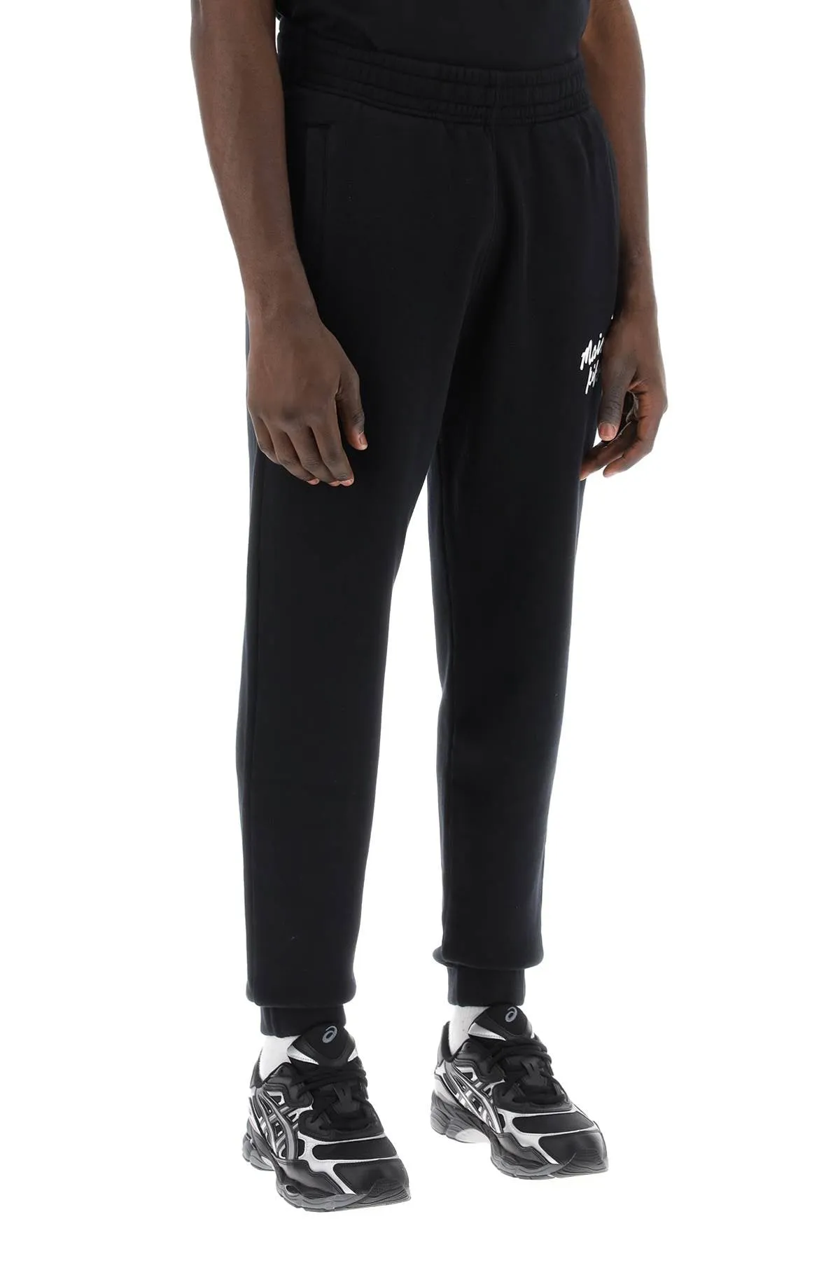 MAISON KITSUNE sporty pants with handwriting