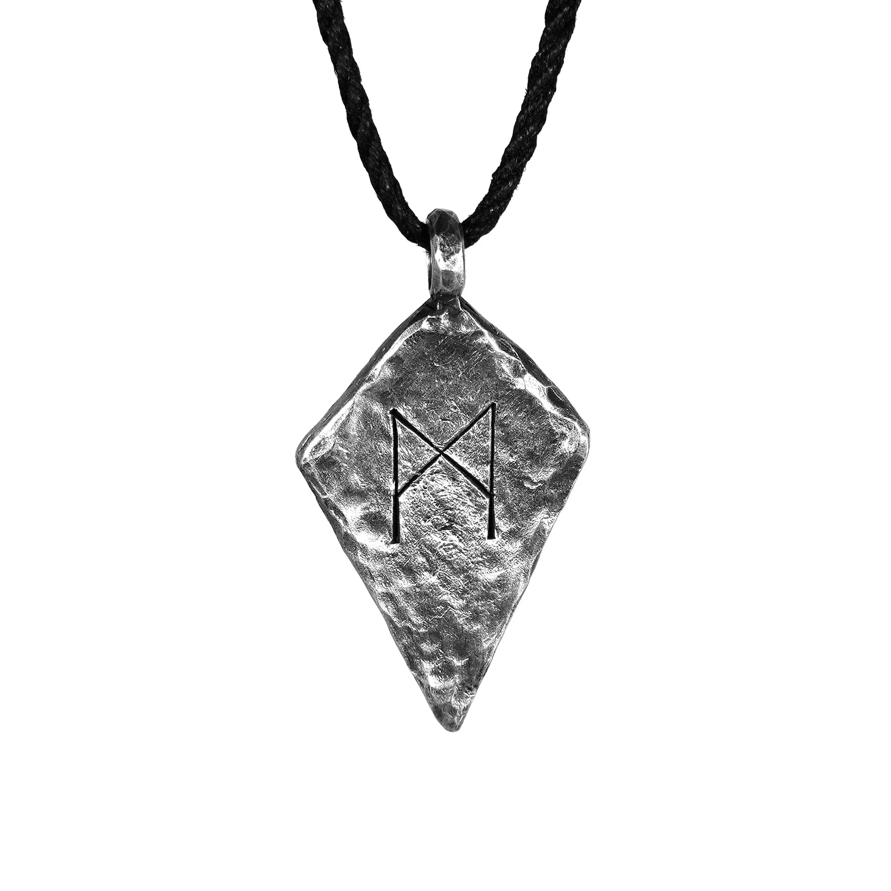 Mannaz Elder Futhark Rune Necklace