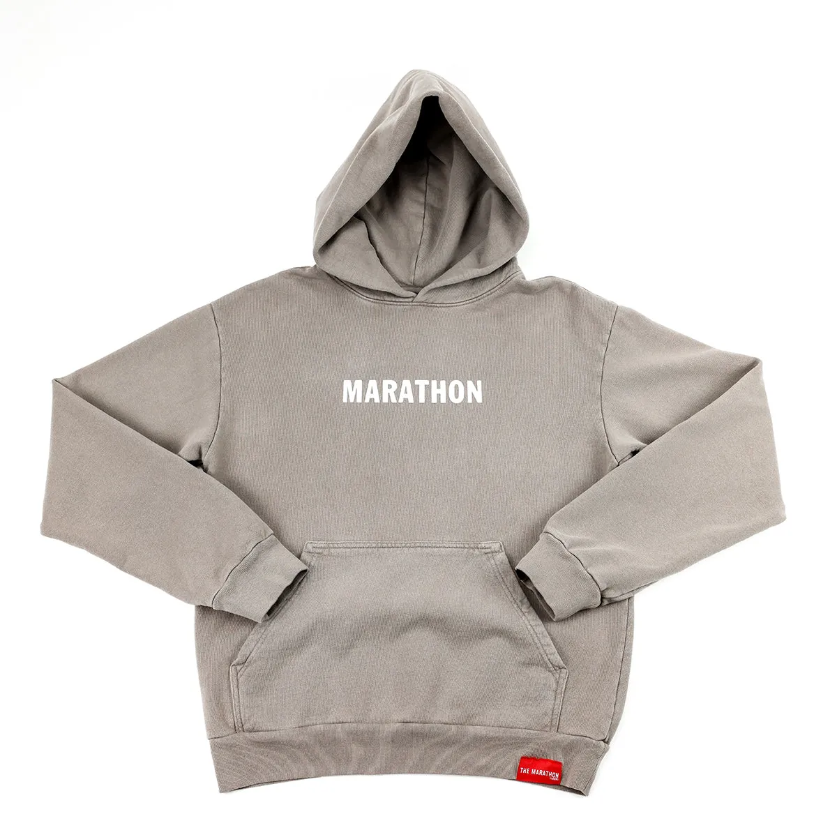 Marathon Leisure Hoodie - Mocha/White