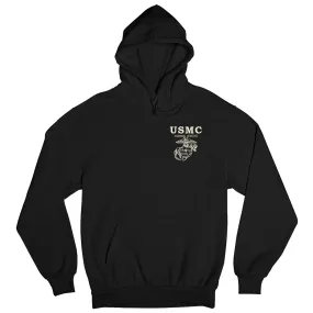 Marines Old School Heritage Sand Chest Seal Hoodie