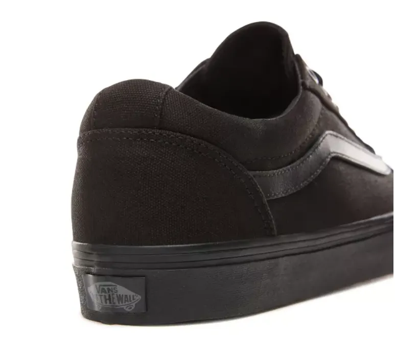 Mens ALL Black Vans Ward Old Skool Styling School Shoes