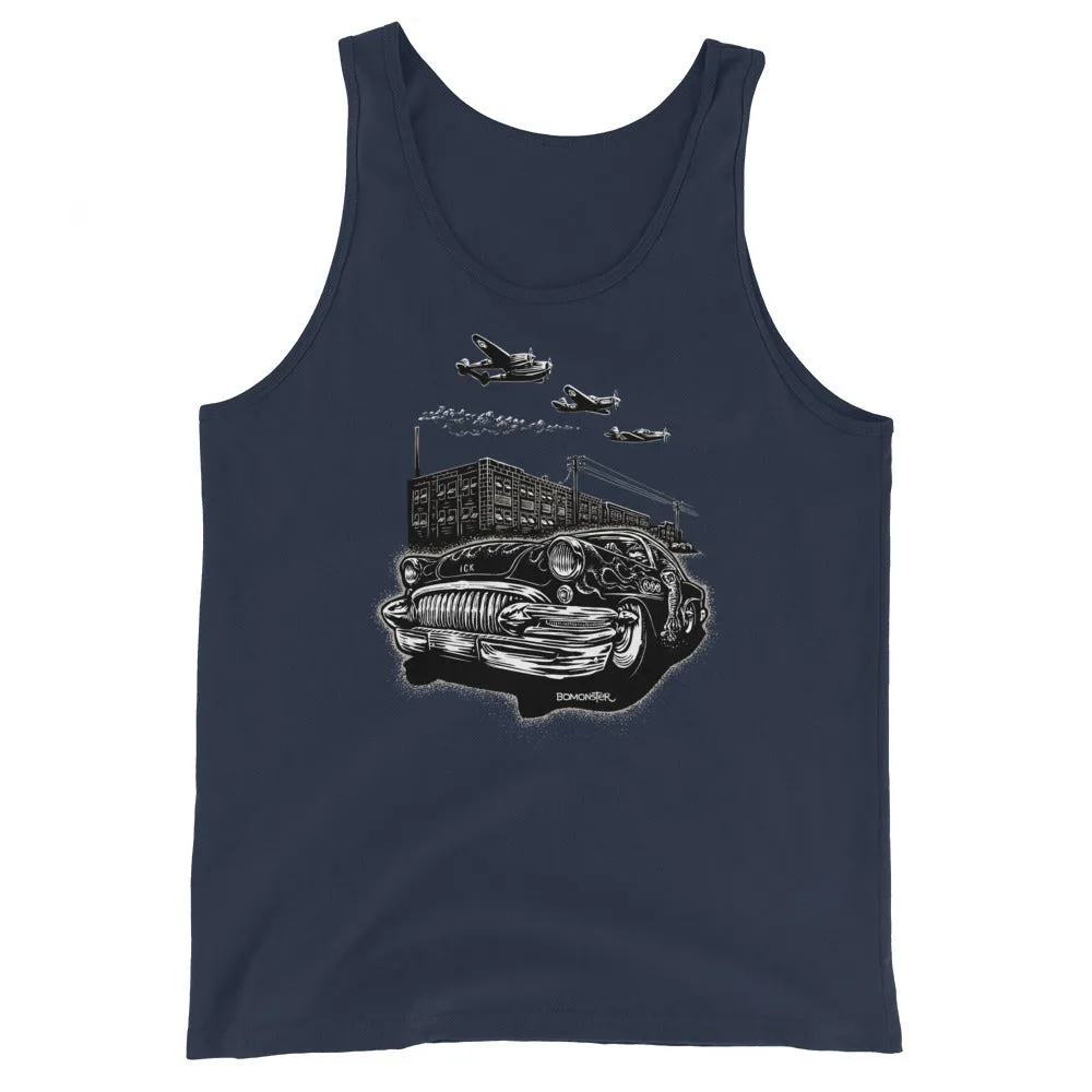 Men's Comfy Tank Top "Detroit Smoke II"