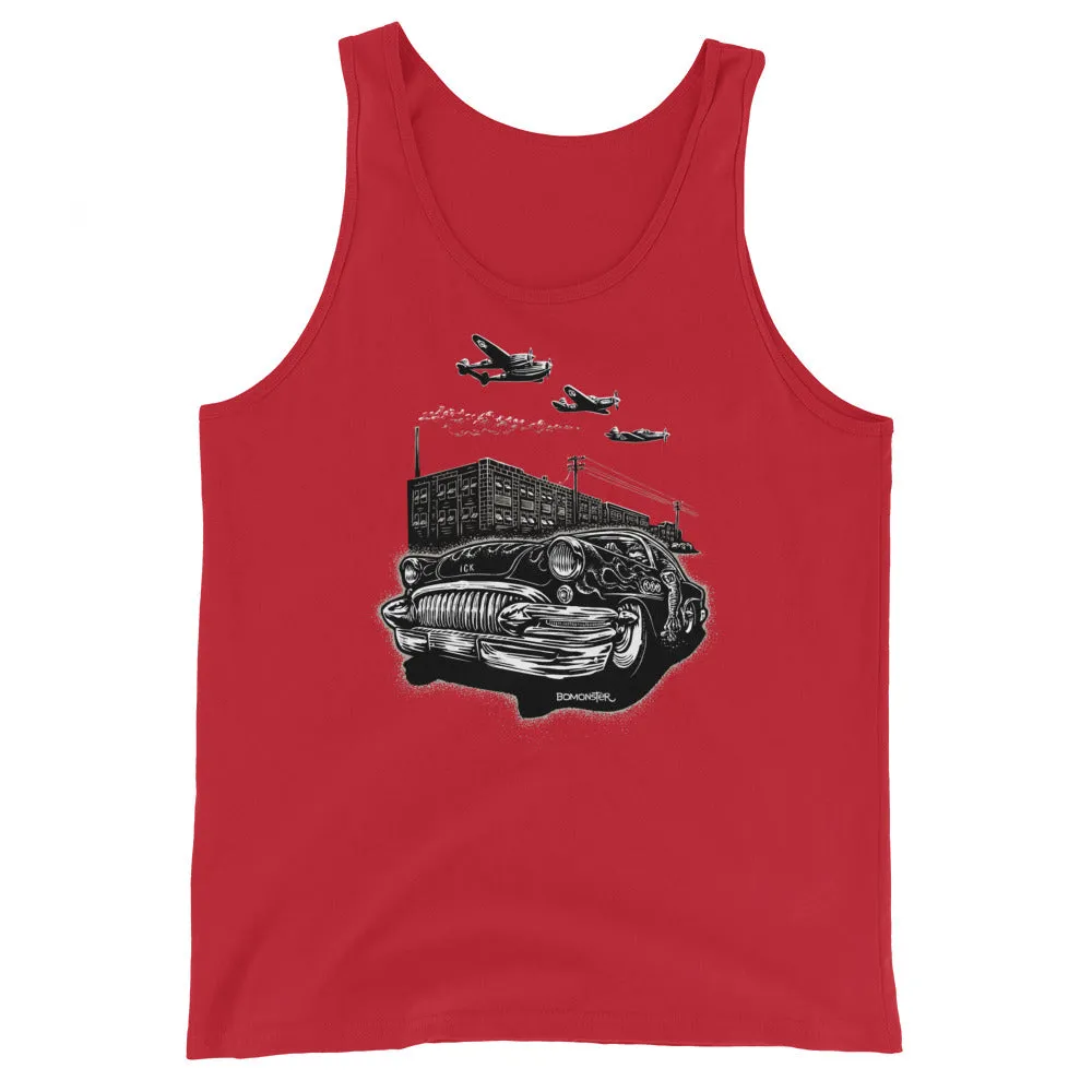 Men's Comfy Tank Top "Detroit Smoke II"