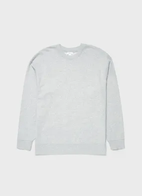 Men's Oversized Loopback Sweatshirt in Light Grey Melange