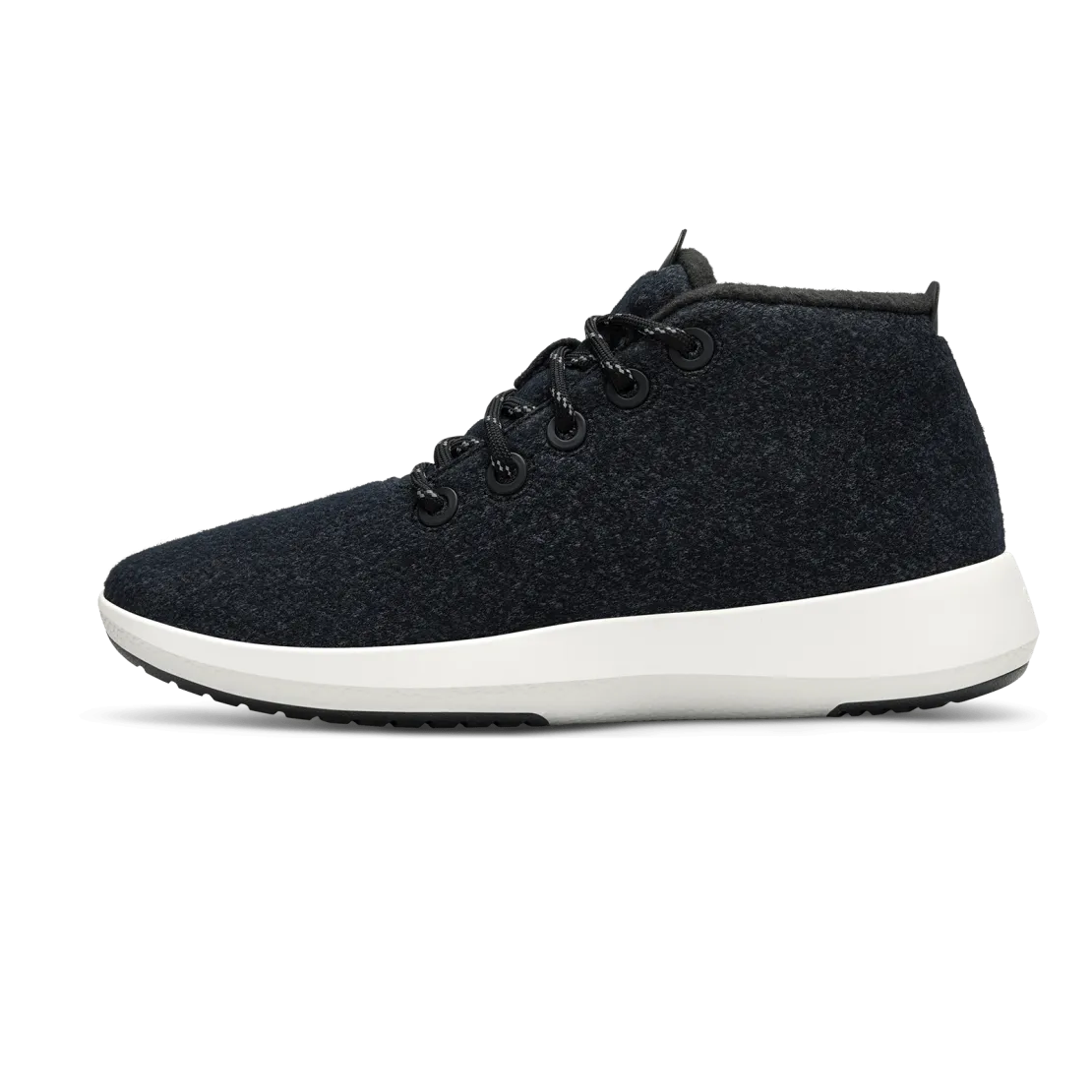 Men's Wool Runner-up Mizzles - Natural Black (Natural White Sole) - 1