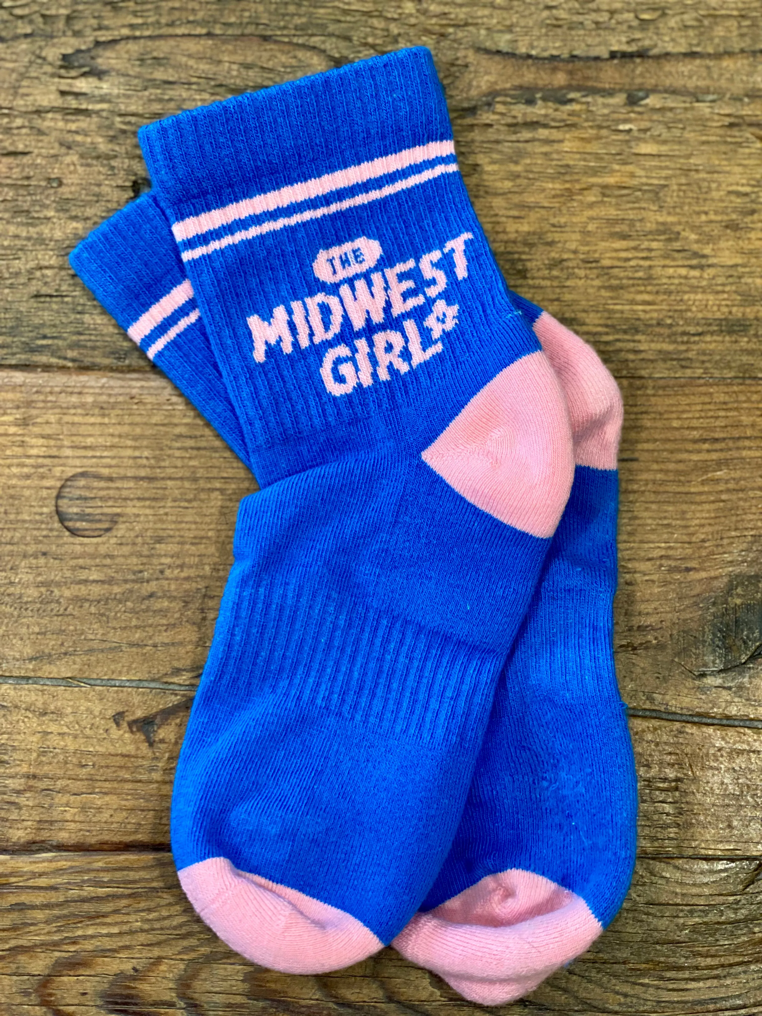 Midwest Girl Quarter Athletic Crew Sock in Royal (FINAL SALE)