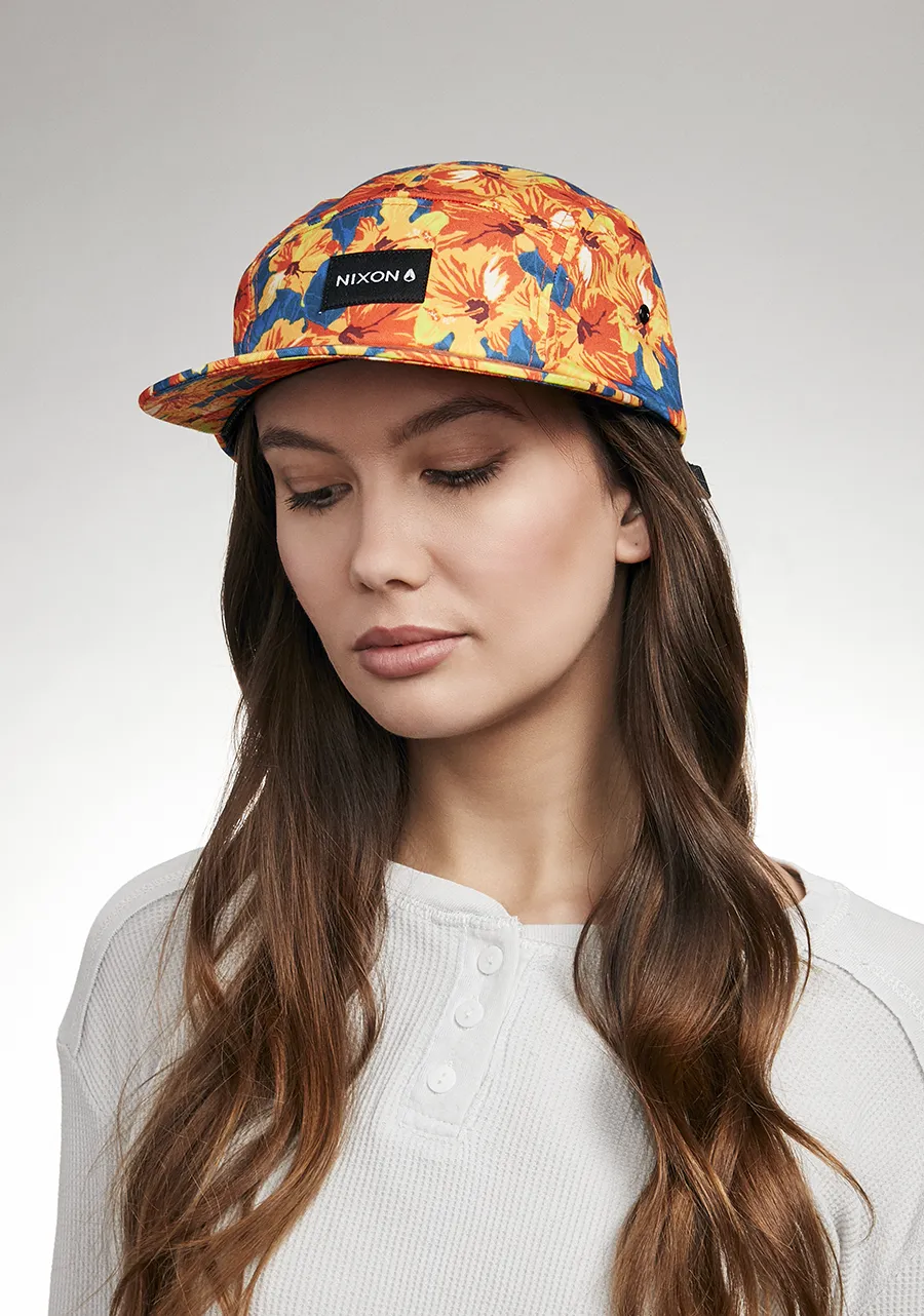 Mikey 5 Panel Hat - Orange / Multi