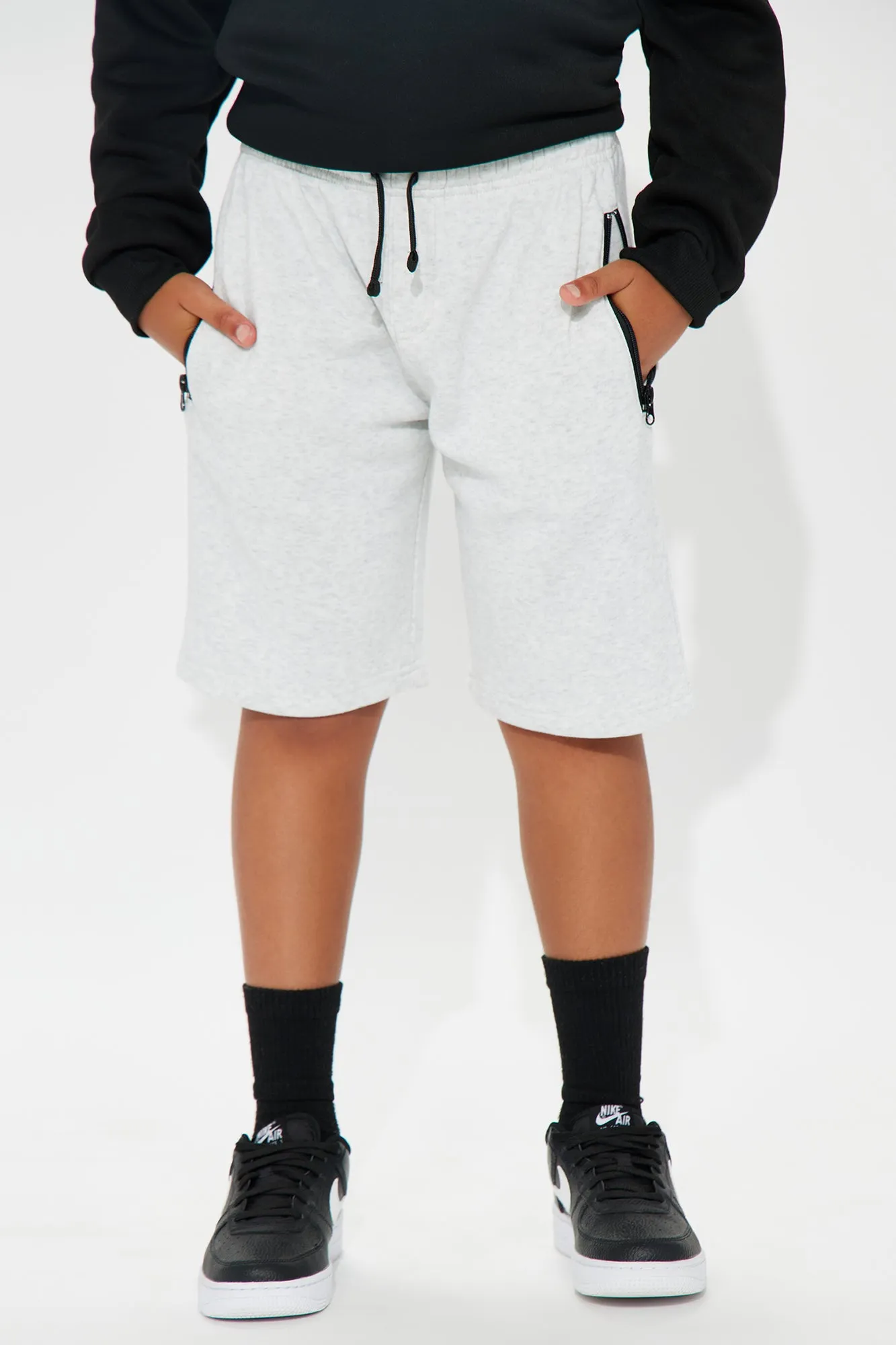 Mini Always Clean II Fleece Shorts - Heather Grey