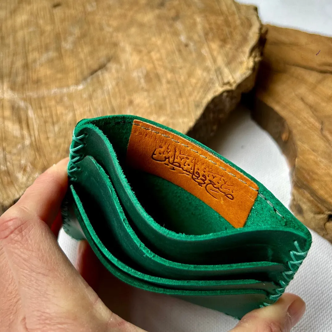 Minimalist Leather Wallet from Hebron | Handcrafted Gifts from Palestine