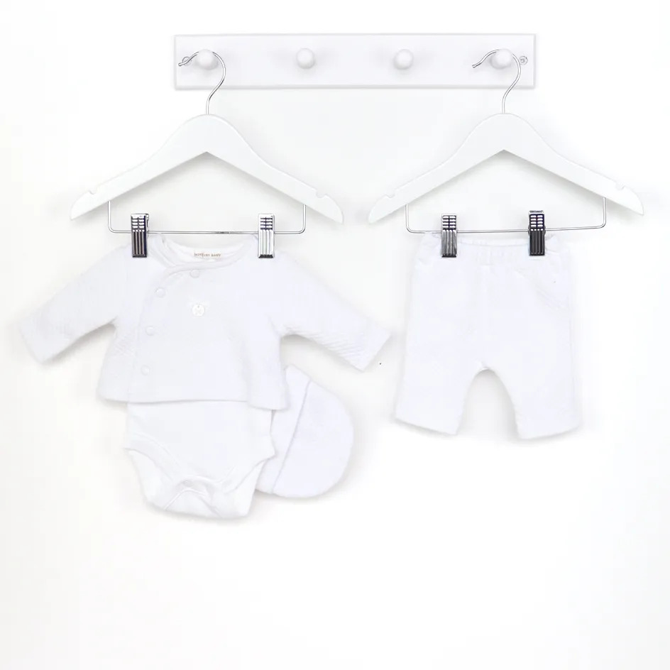 Mintini Unisex White 4 Piece Set