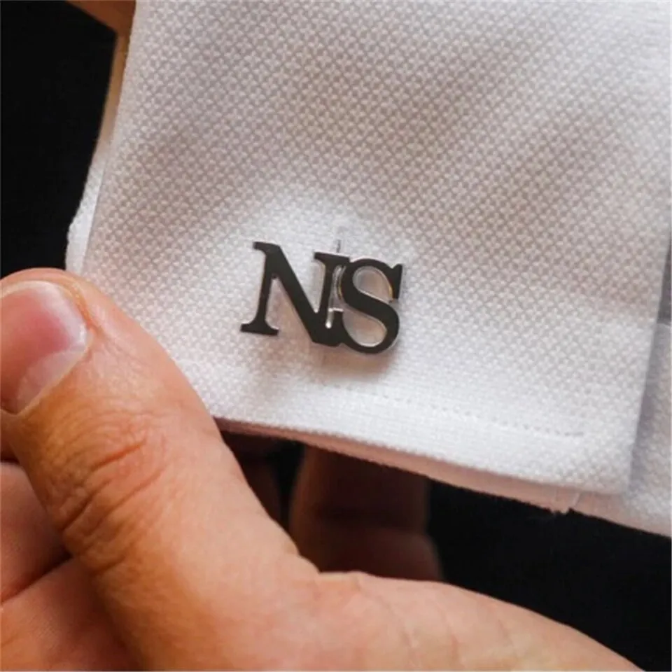 Monogrammed Cufflinks with Initials