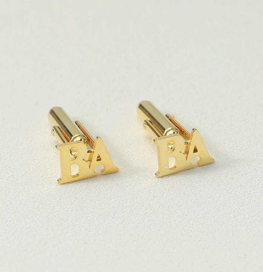 Monogrammed Cufflinks with Initials