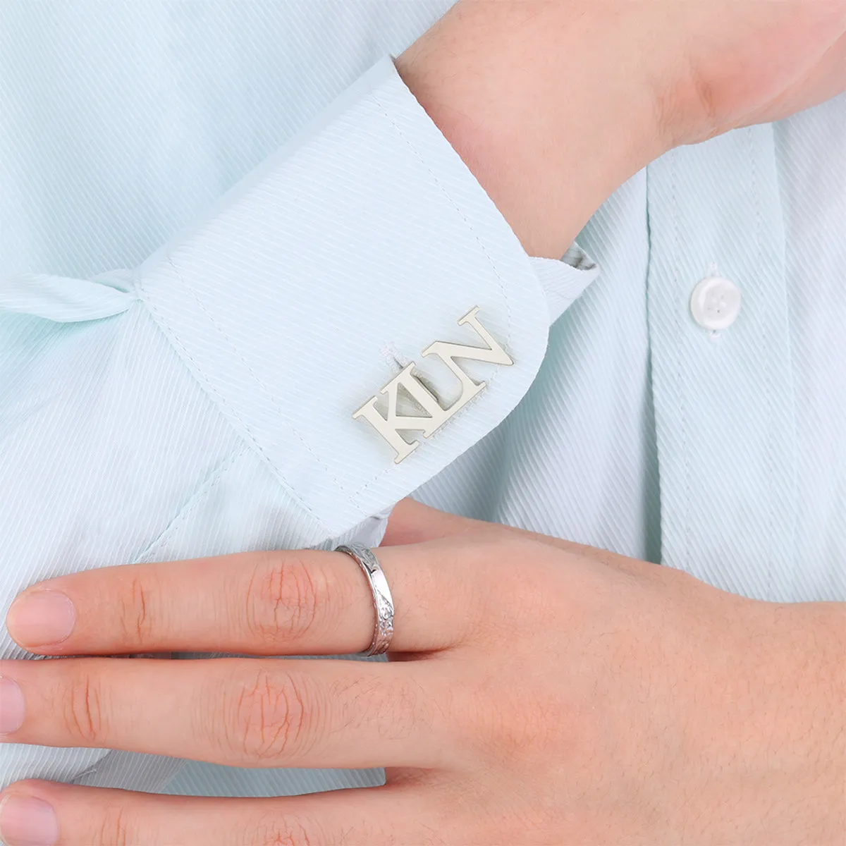 Monogrammed Cufflinks with Initials