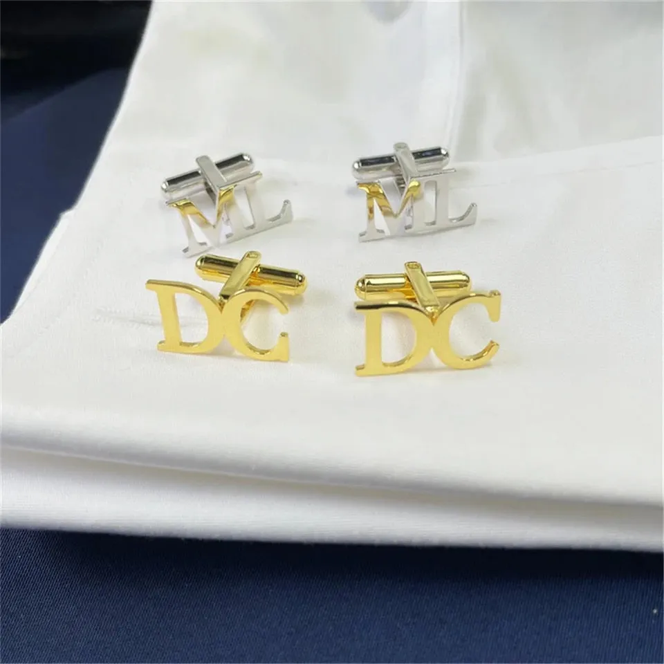 Monogrammed Cufflinks with Initials