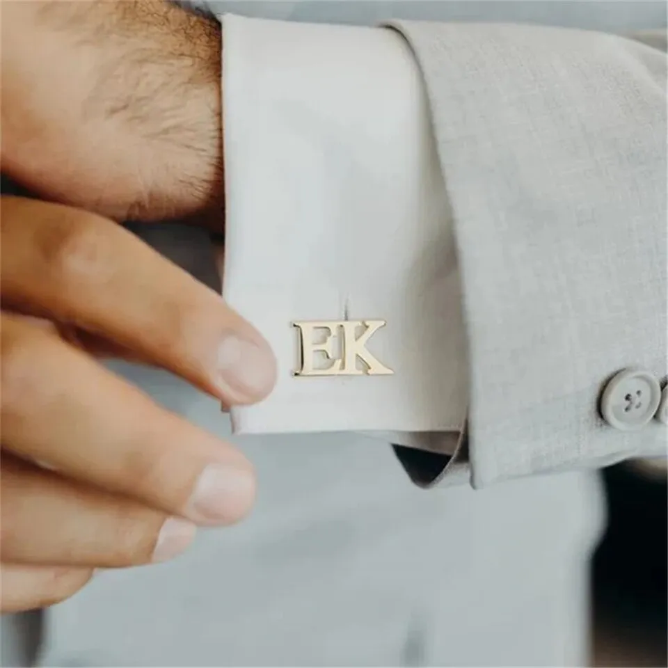 Monogrammed Cufflinks with Initials