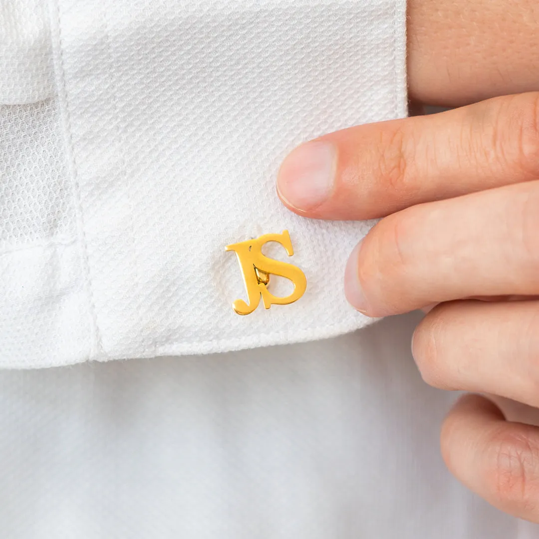 Monogrammed Cufflinks with Initials