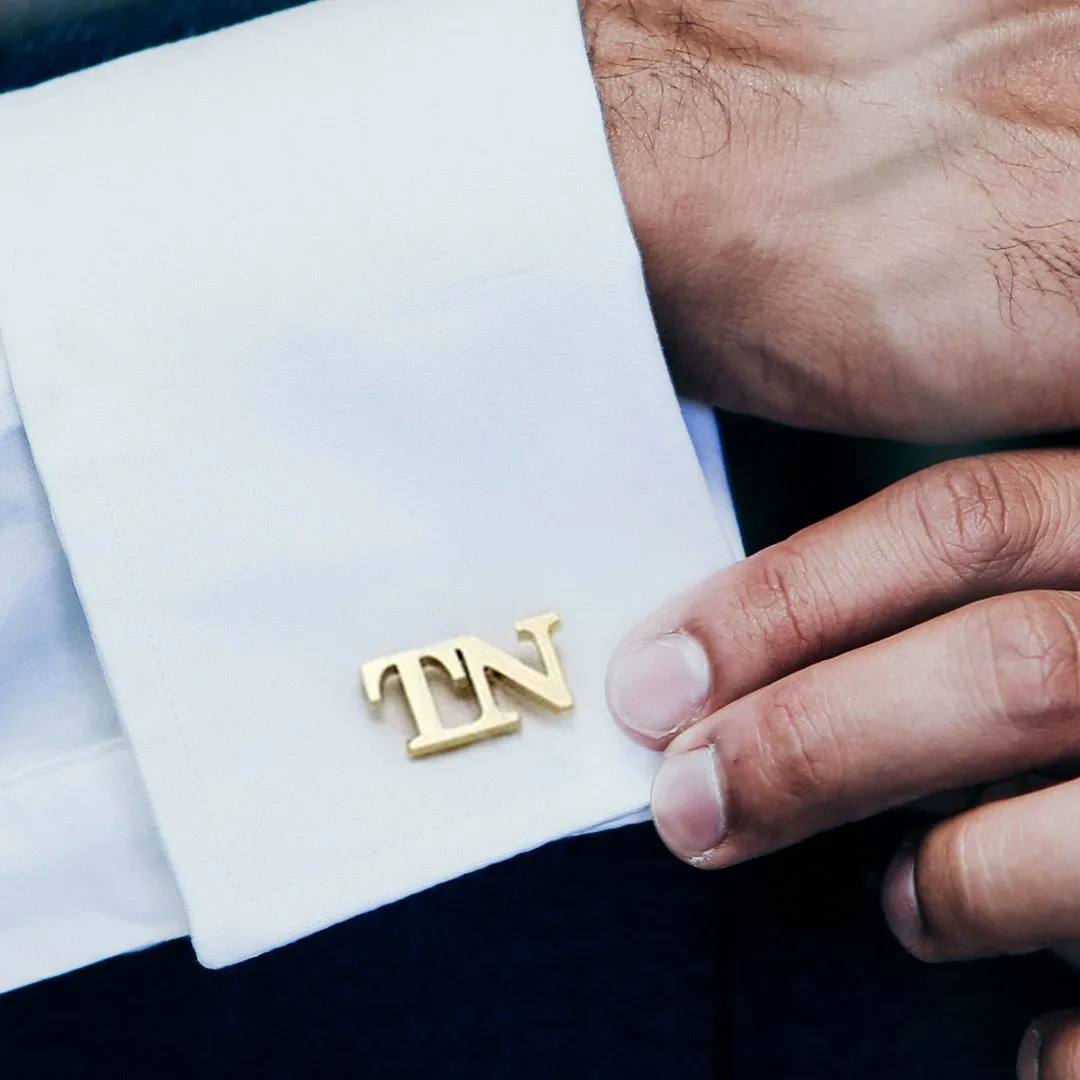 Monogrammed Cufflinks with Initials