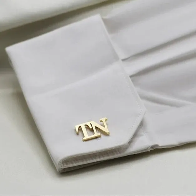 Monogrammed Cufflinks with Initials