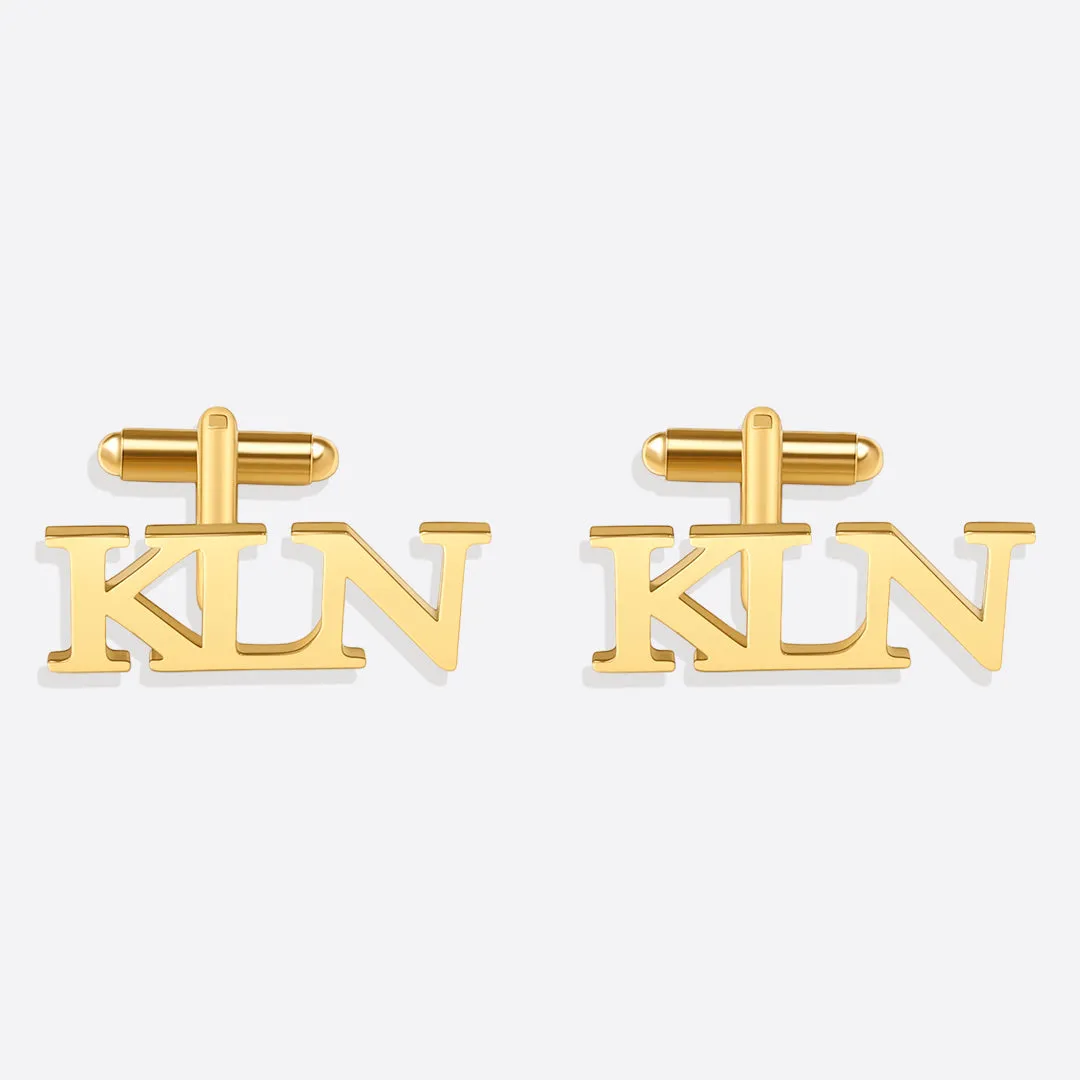 Monogrammed Cufflinks with Initials