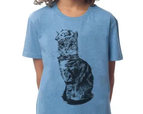 Monsieur Bartholomew - Kids T-shirt- Mid Heather Blue