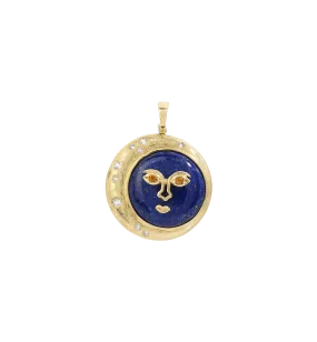 Moon Eclipse Charm 14K