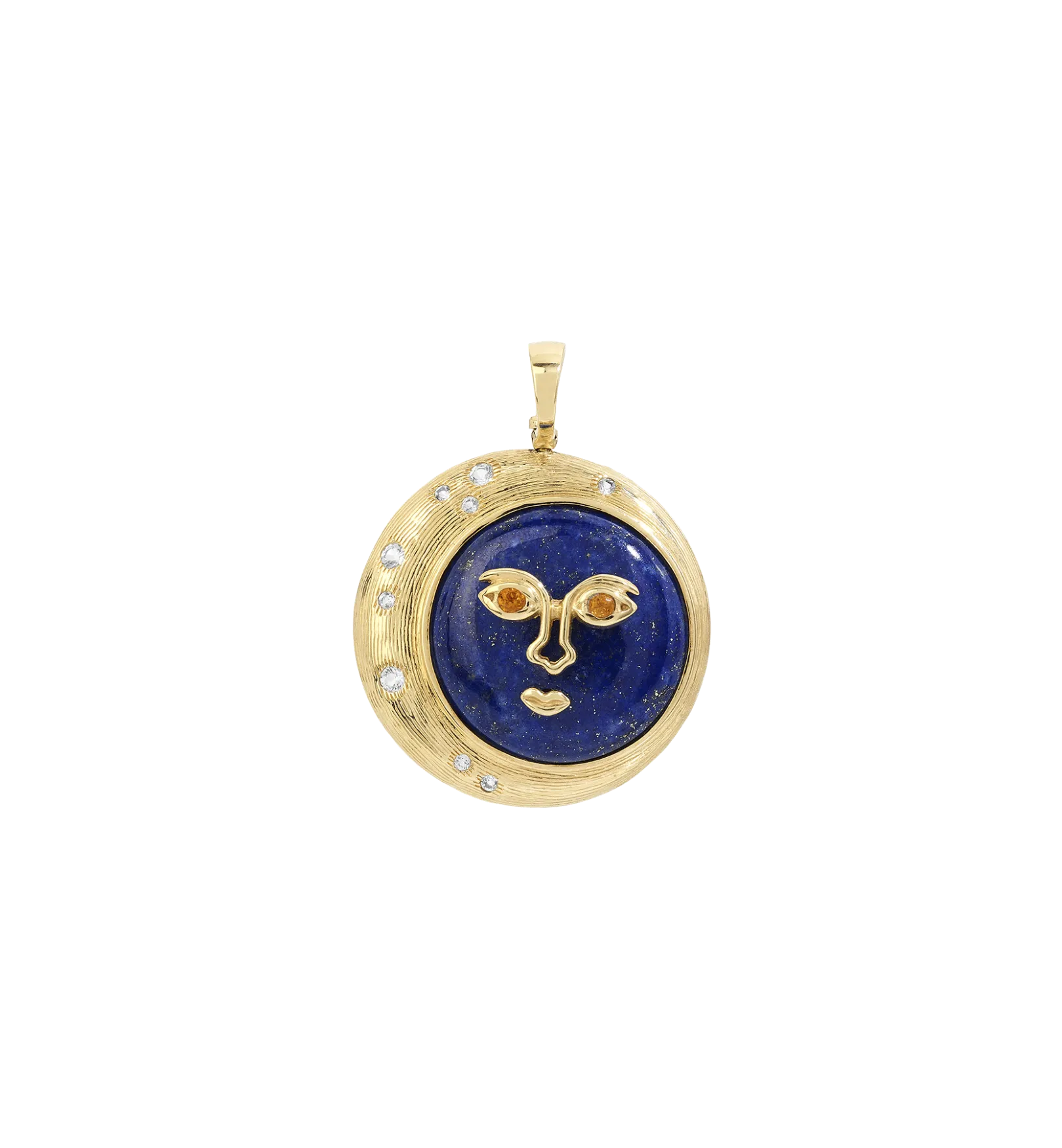 Moon Eclipse Charm 14K