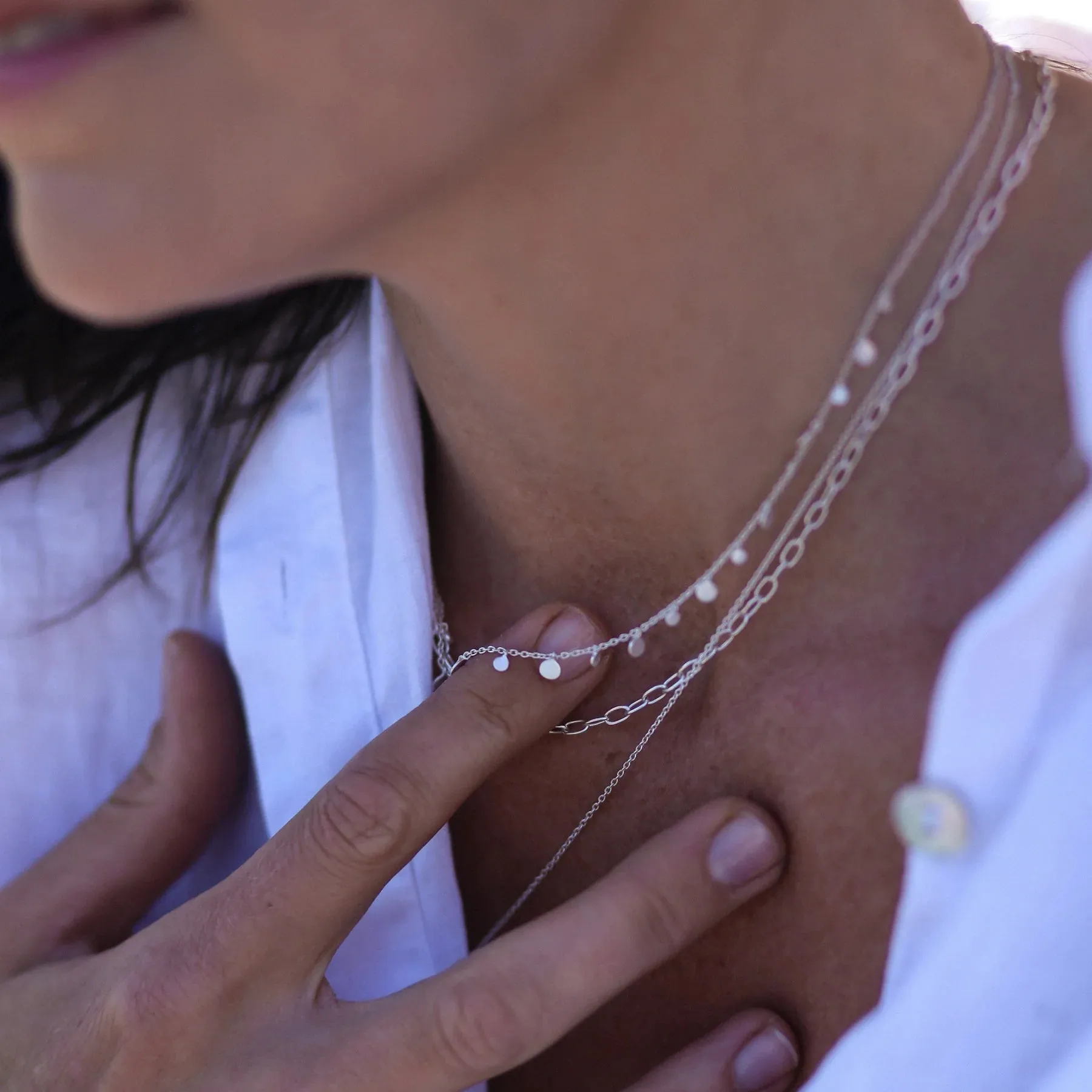 MURKANI - Coin Choker in Sterling Silver