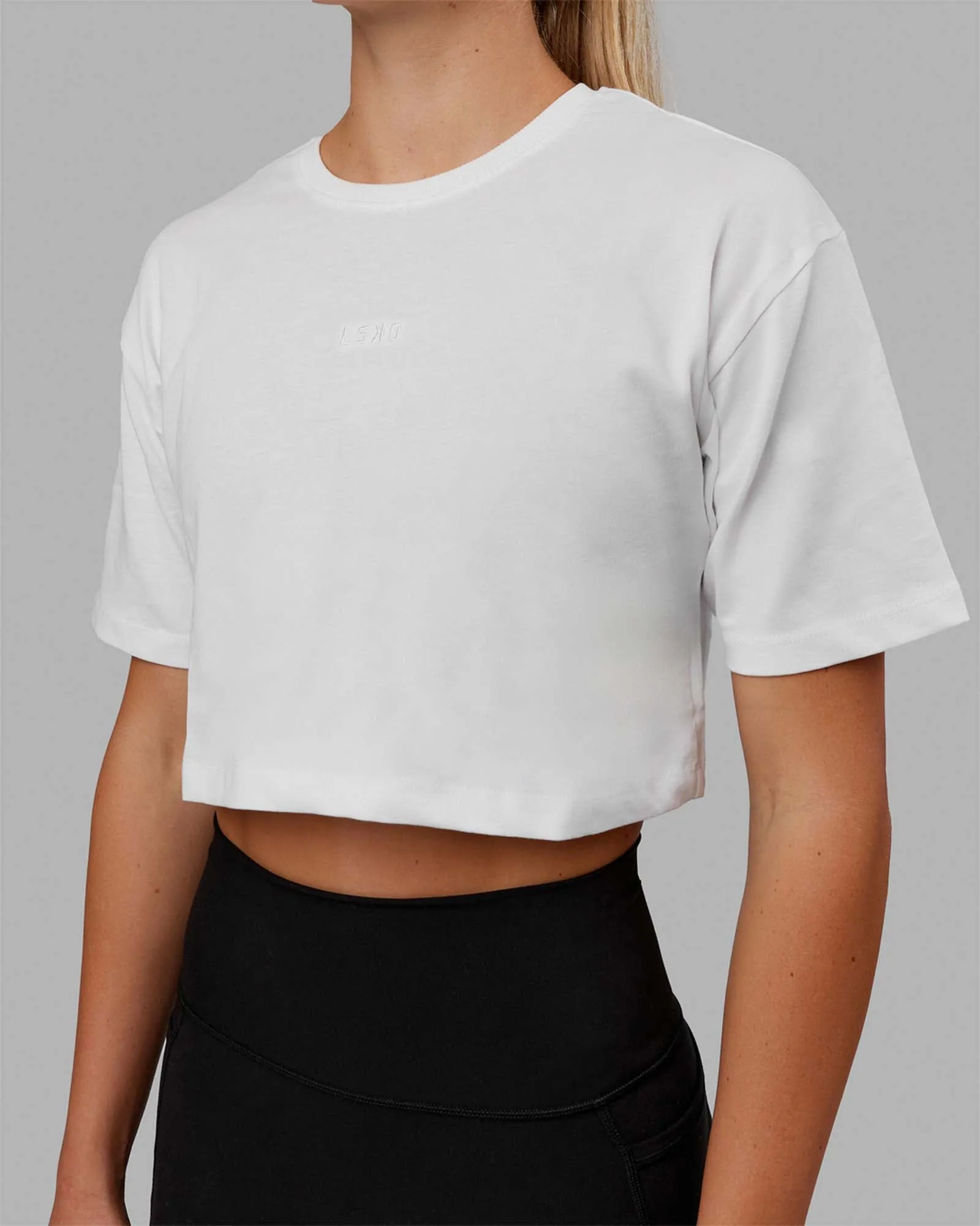 MVP Heavyweight Cropped Tee - White