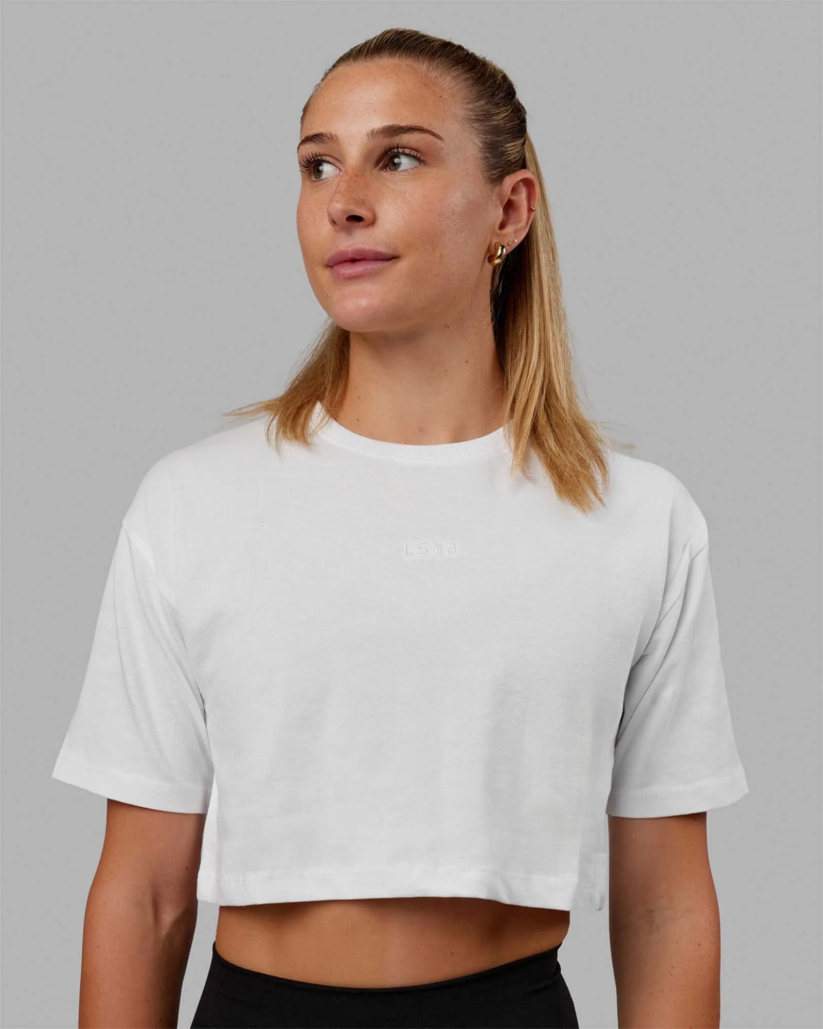 MVP Heavyweight Cropped Tee - White