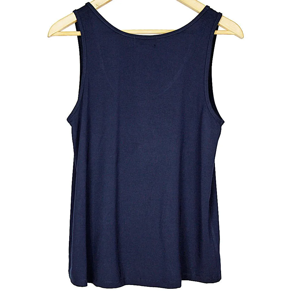 Navy Bamboo Tank Top