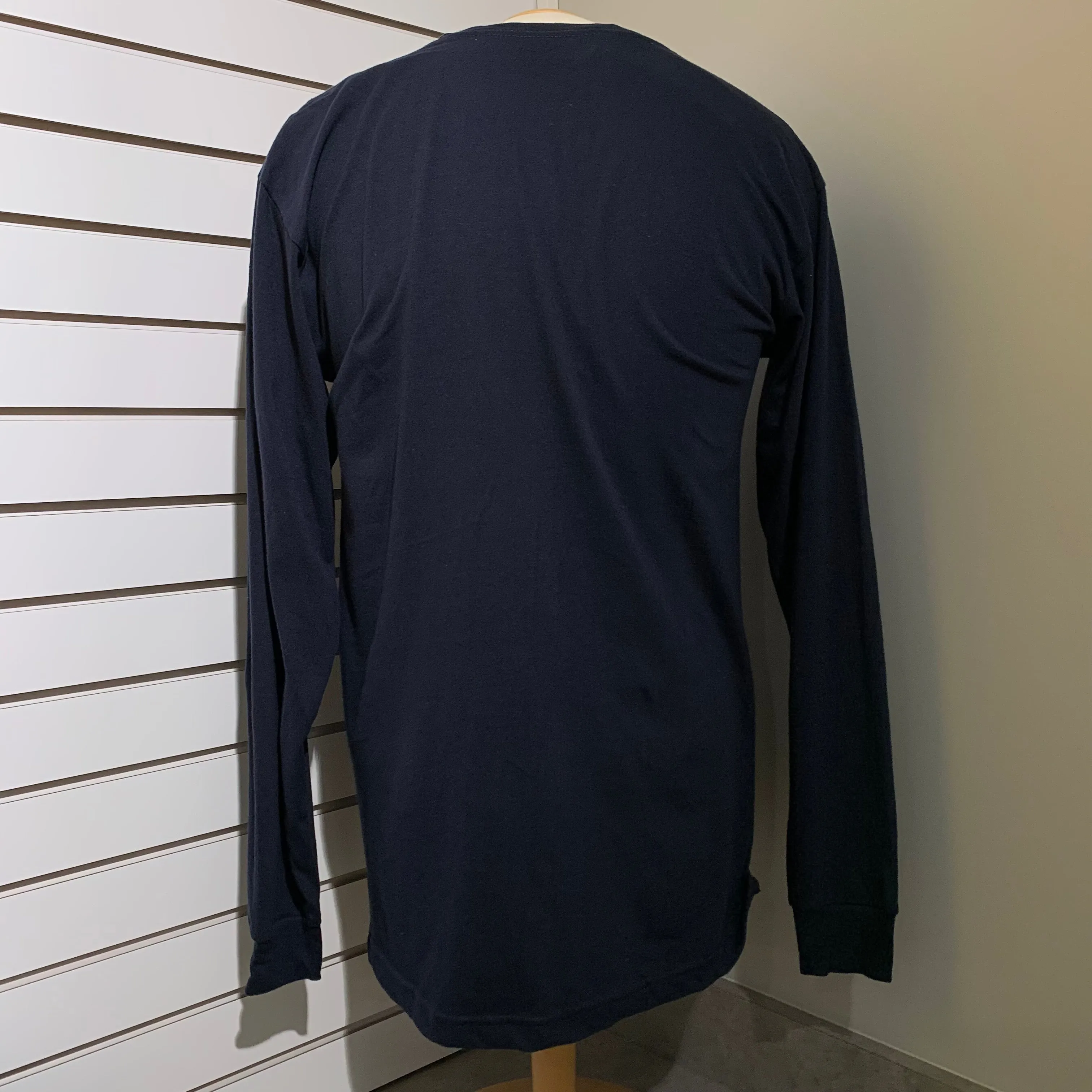 Navy Blue Ringspun Long Sleeve