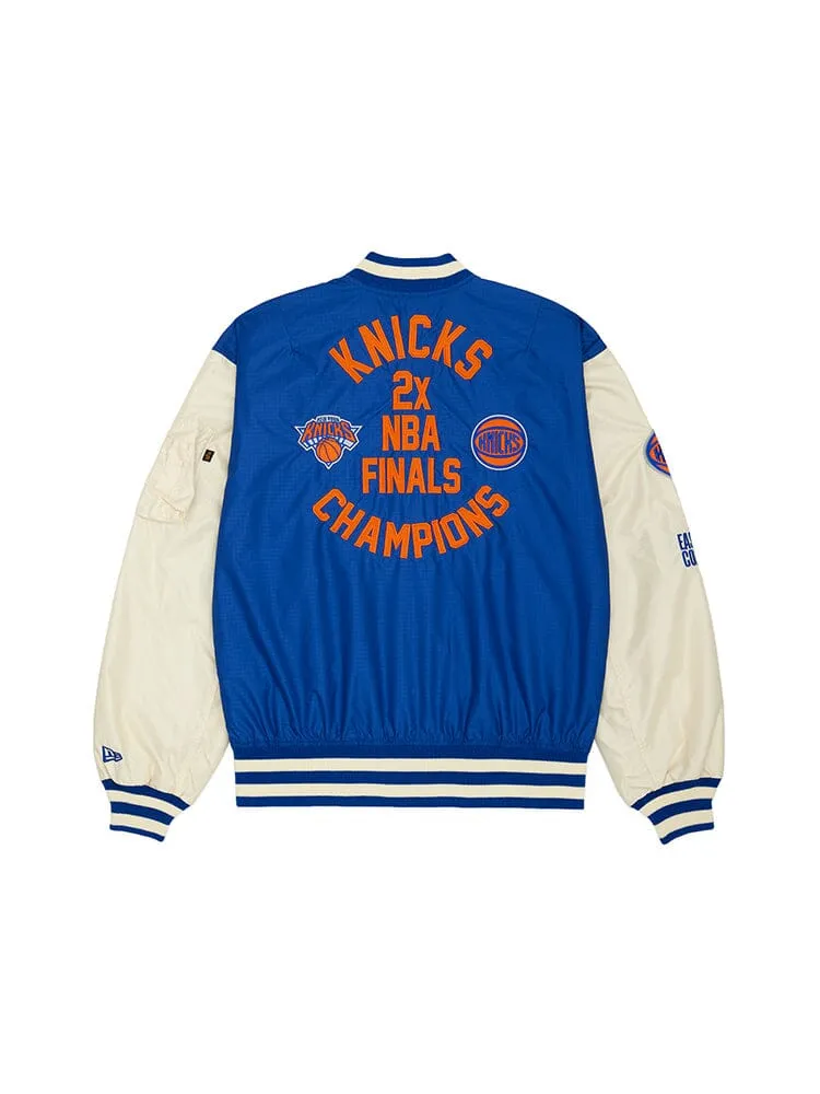 NEW YORK KNICKS X ALPHA X NEW ERA L-2B BOMBER JACKET