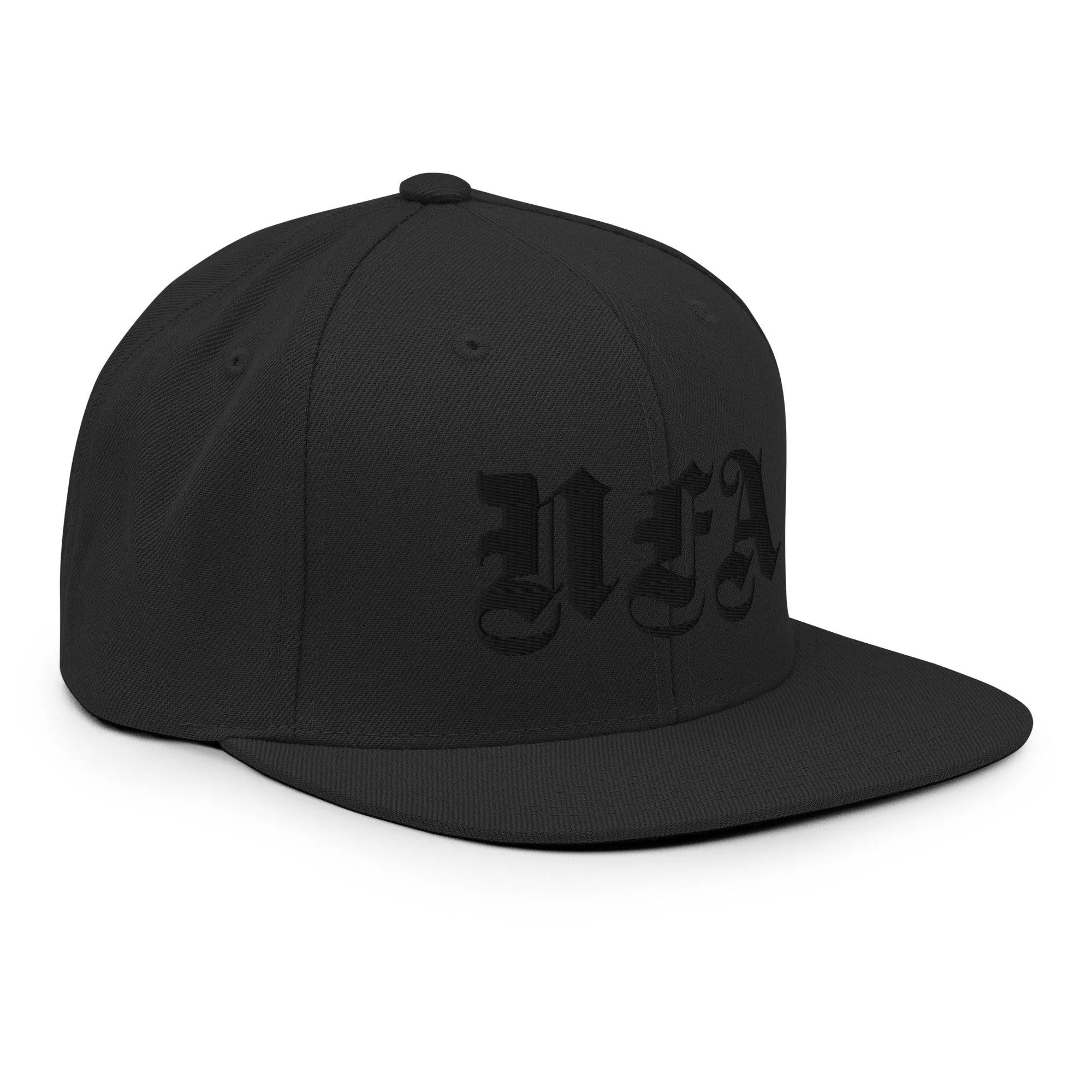 NFA Black Embroidery Snapback Hat