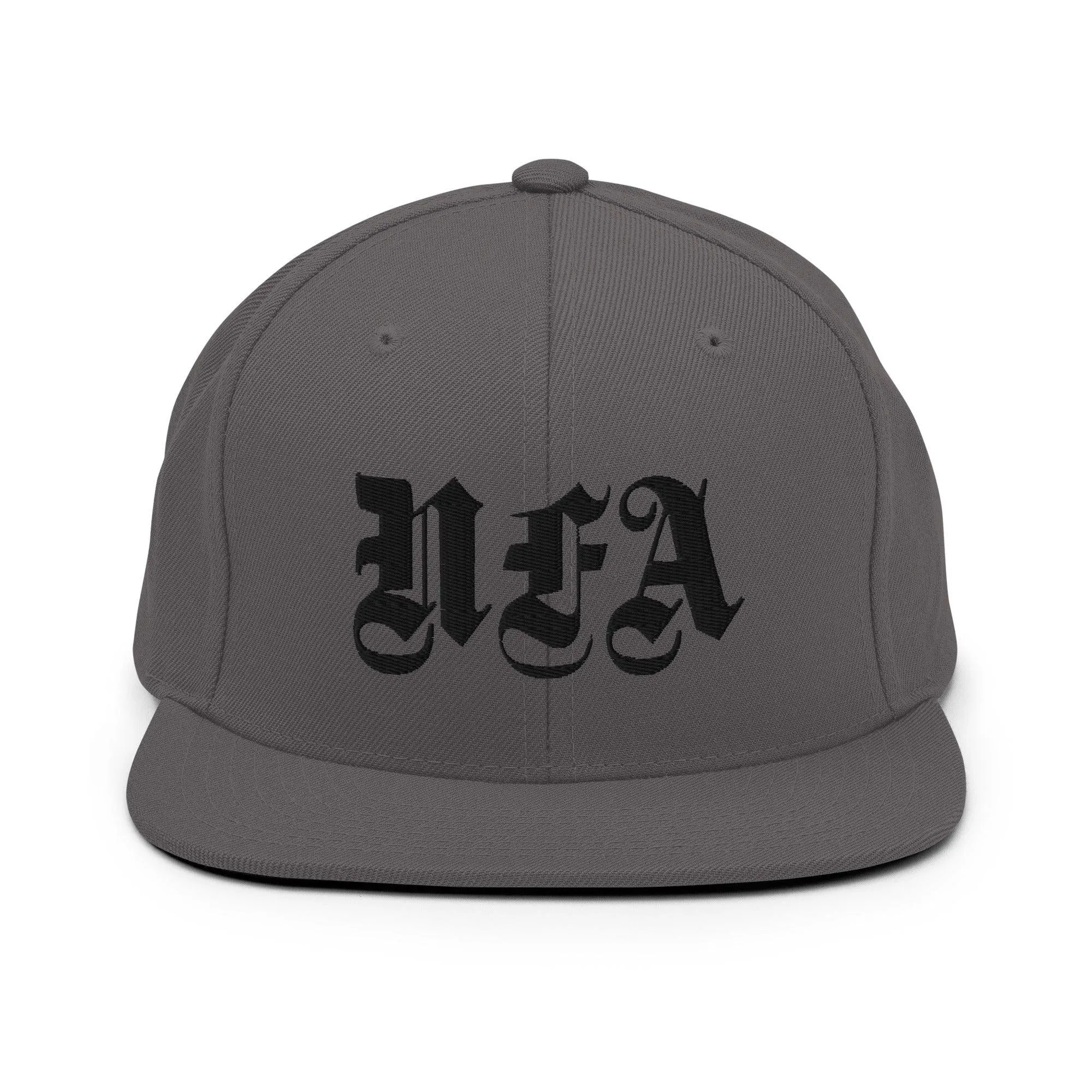 NFA Black Embroidery Snapback Hat