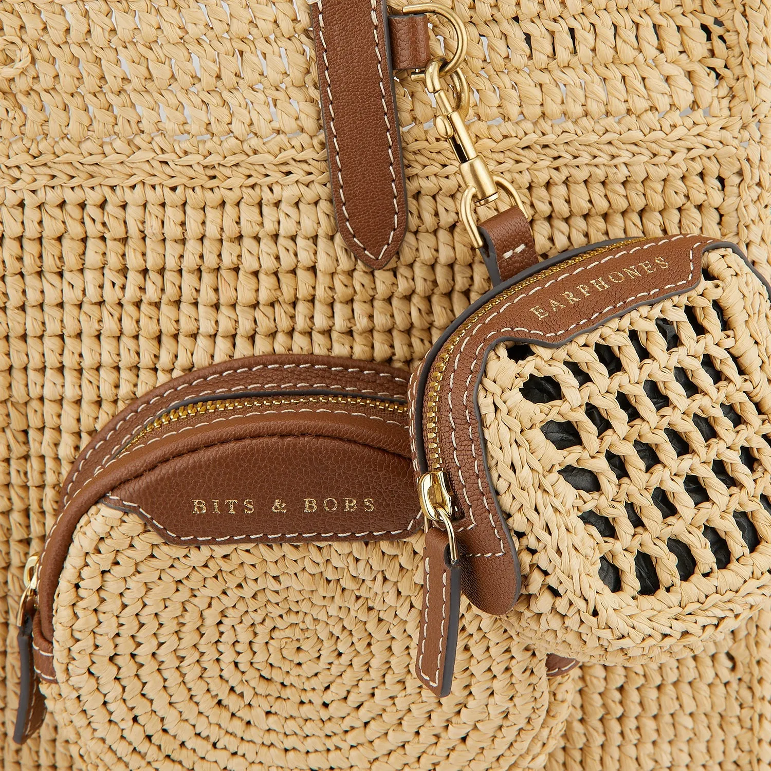 N/S Raffia Holiday Tote