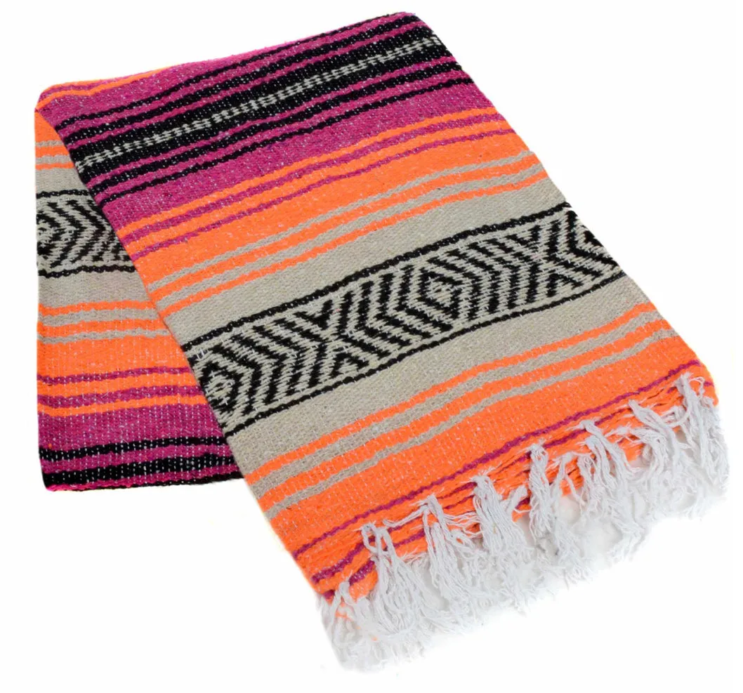 Our favorite UNISEX gift- Mexican blanket custom embroidered with school, sorority, club, city, state or anything you want!