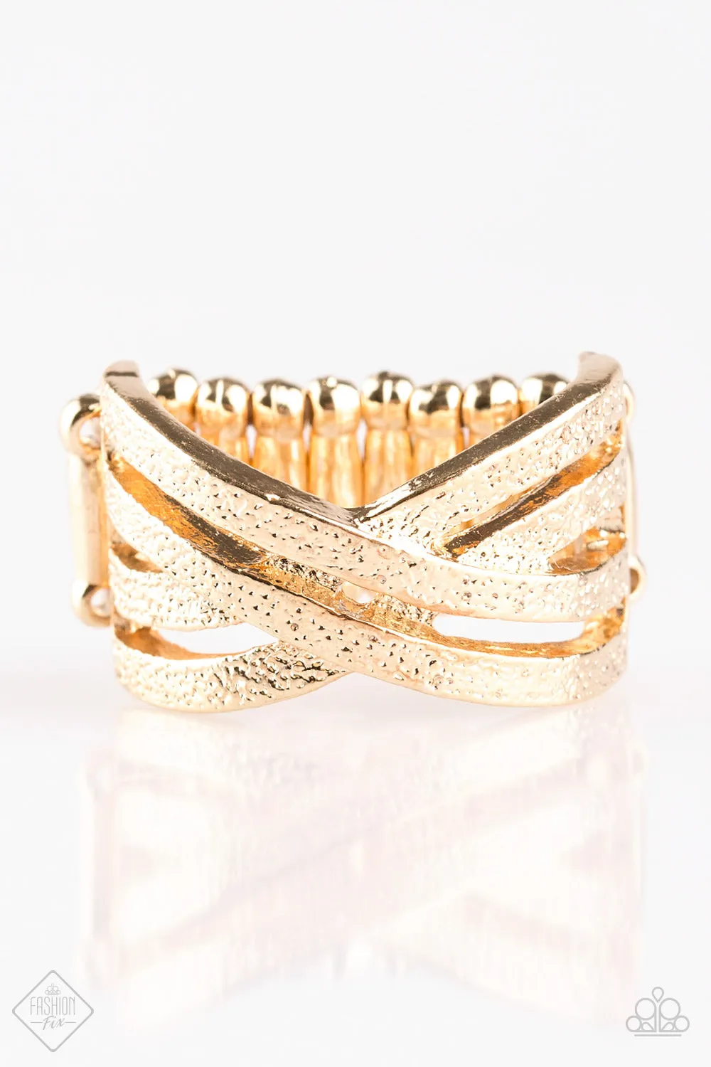 Paparazzi Final Statement Gold Ring