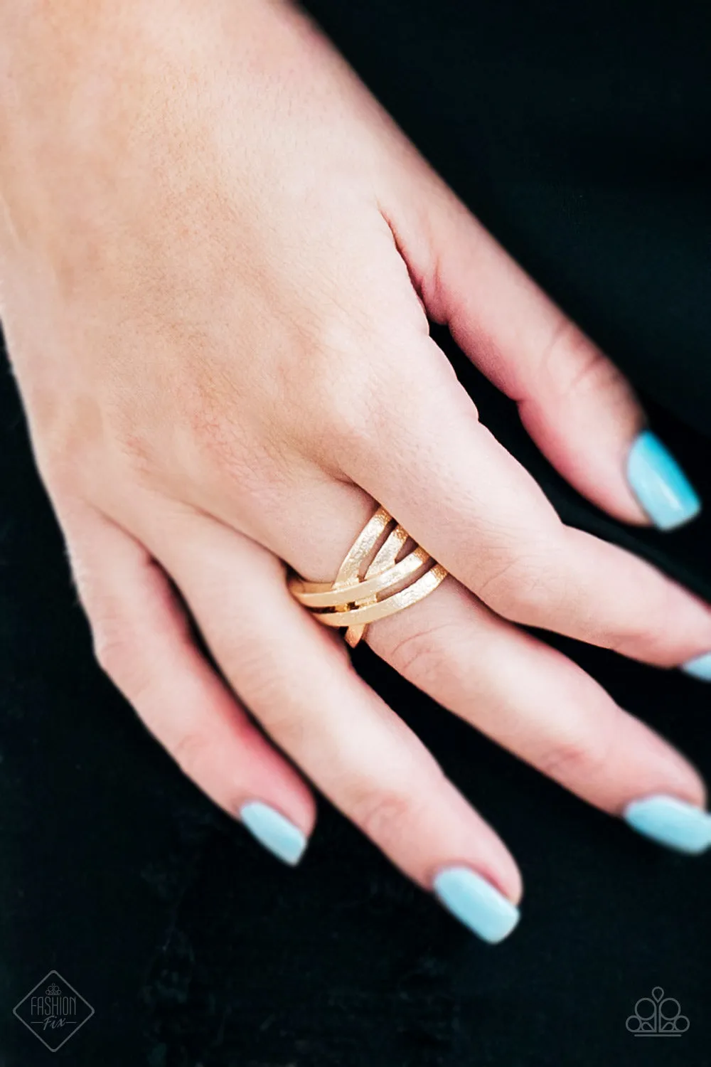 Paparazzi Final Statement Gold Ring