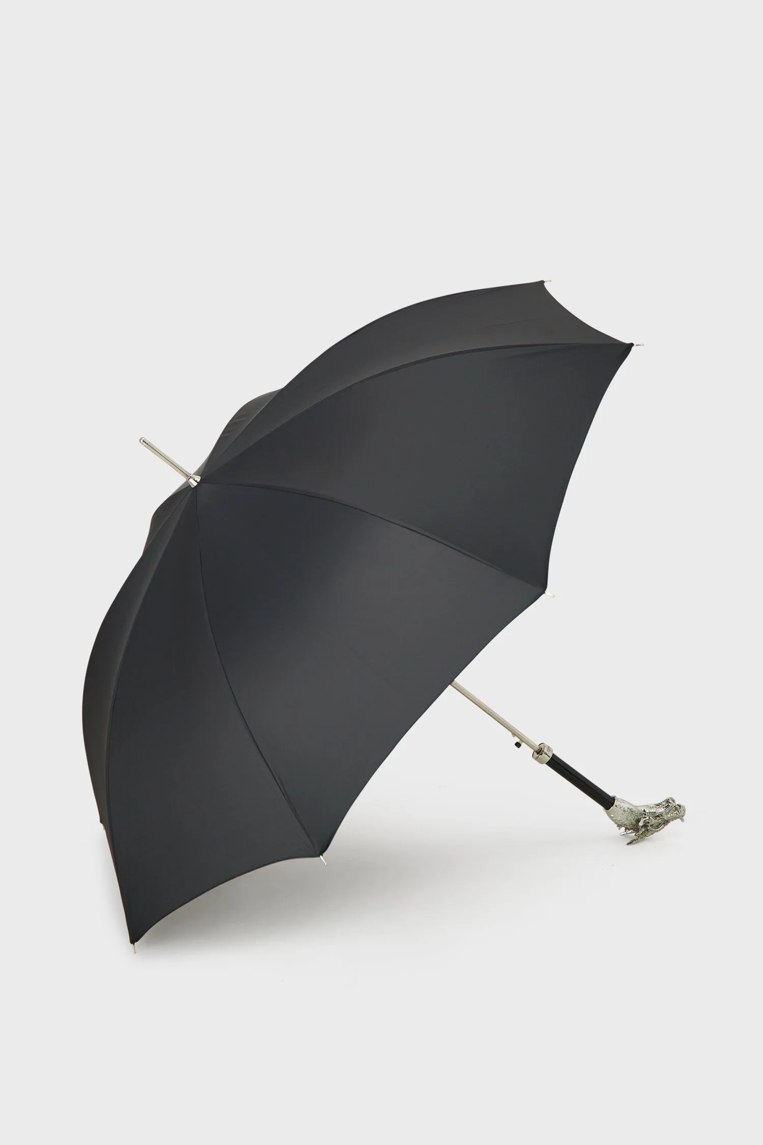 Pasotti Black/Silver Dragon Umbrella