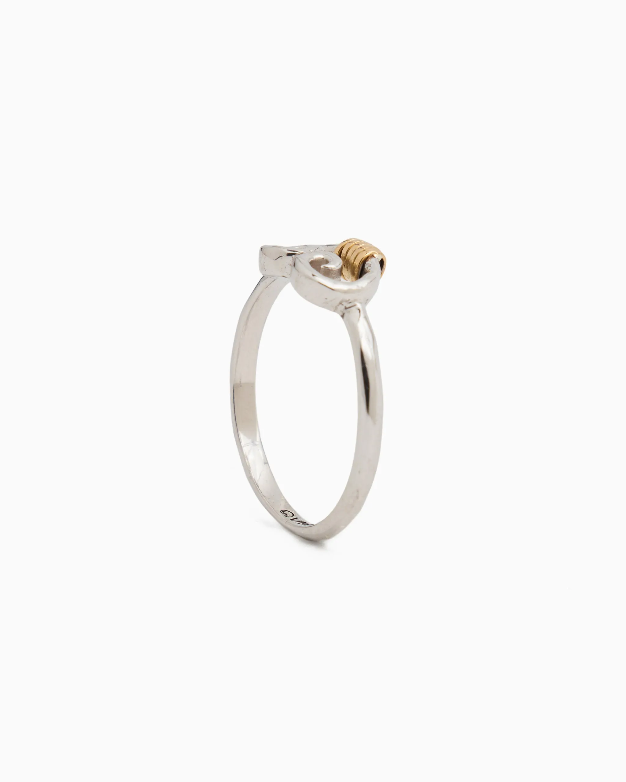 Petroglyph Ring with 14K Wraps