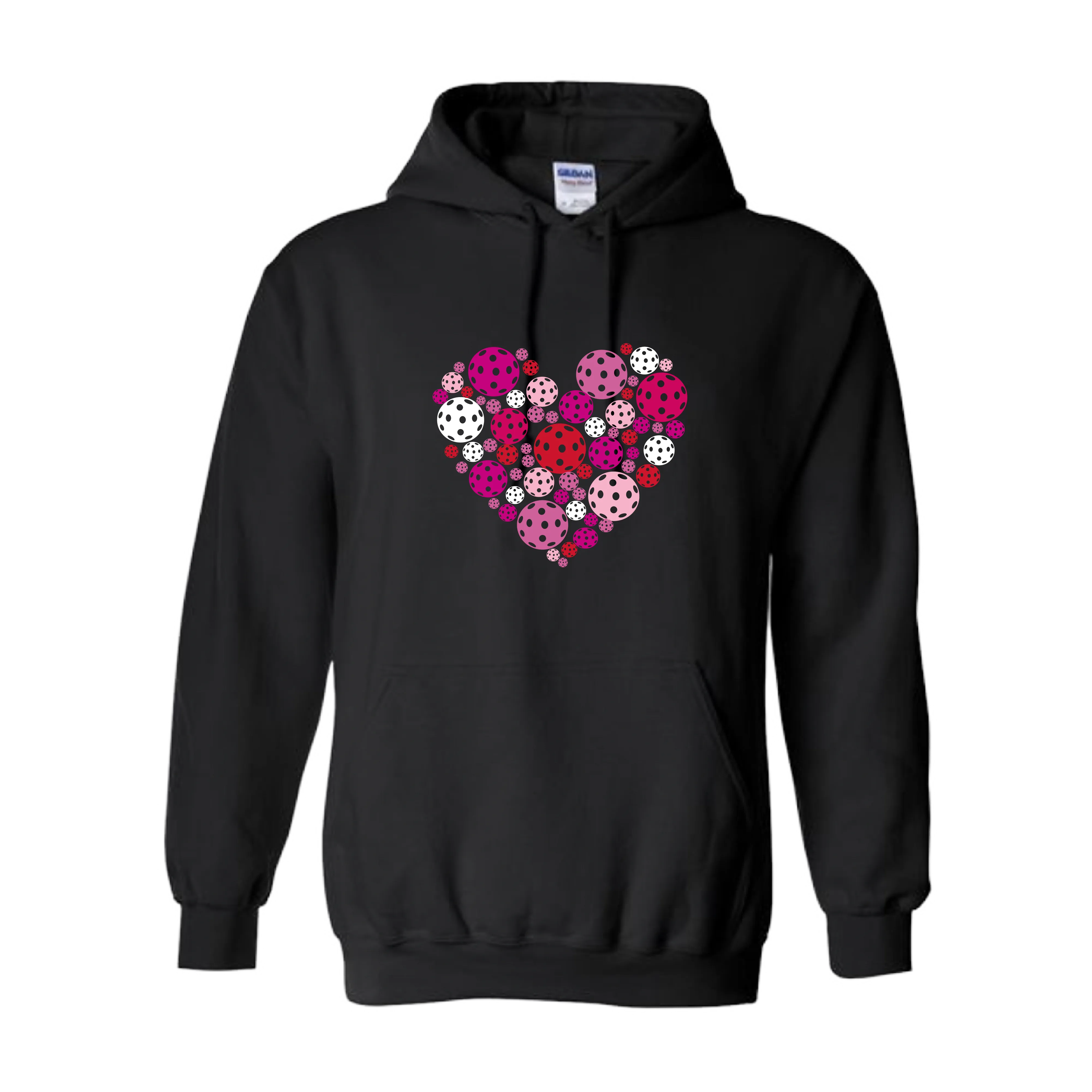 Pickleball Heart | Unisex Hoodie Pickleball Sweatshirt | 50% Cotton 50% Polyester