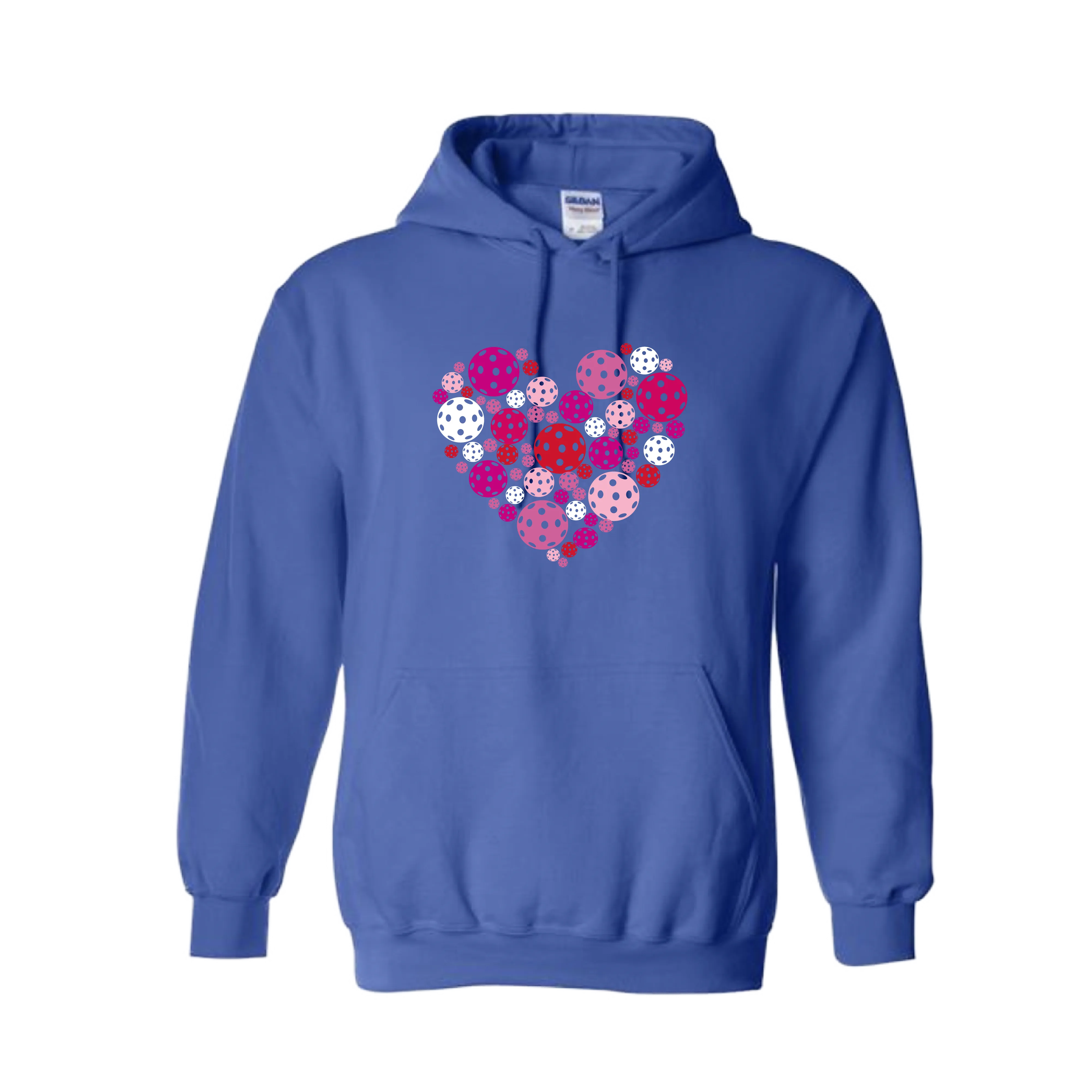 Pickleball Heart | Unisex Hoodie Pickleball Sweatshirt | 50% Cotton 50% Polyester