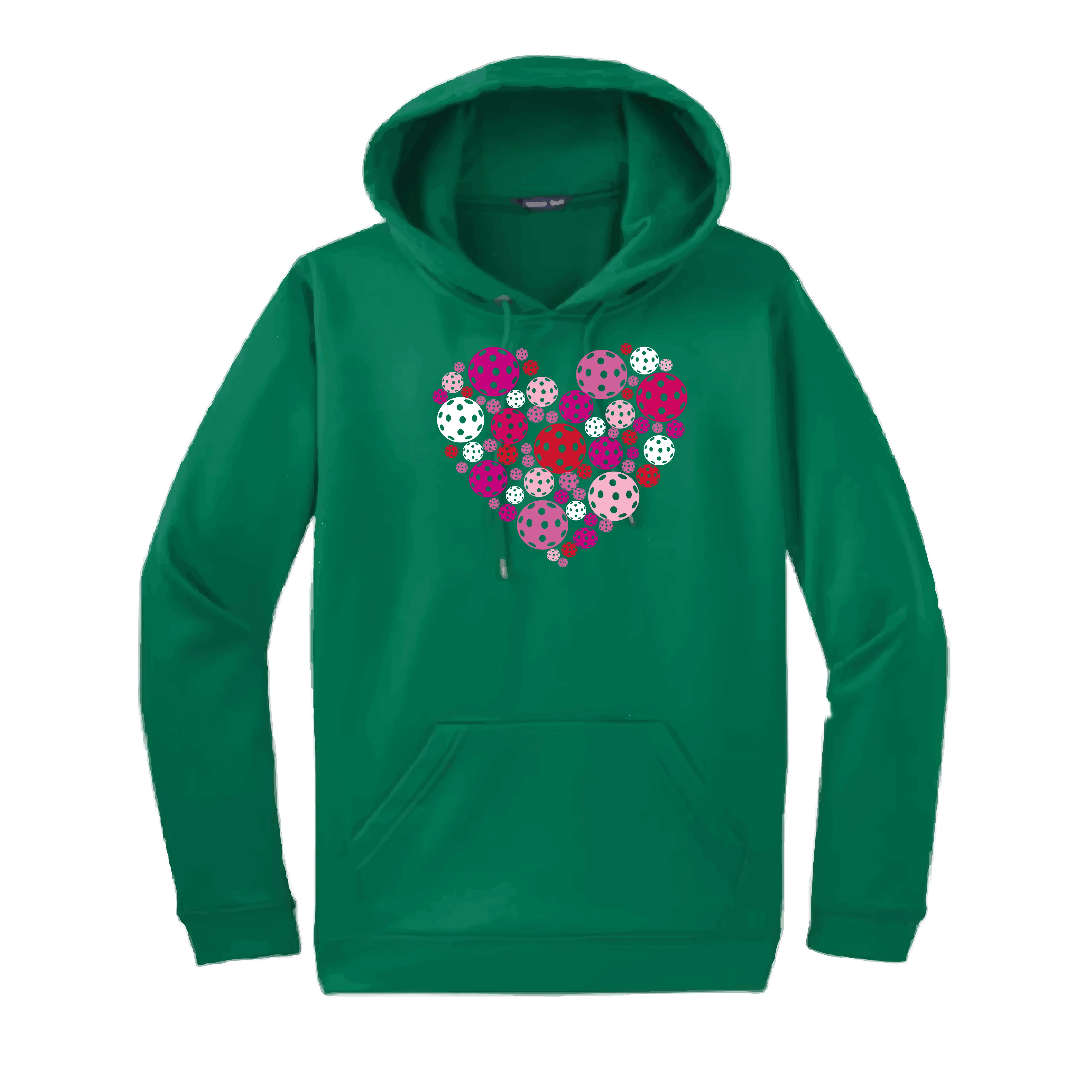 Pickleball Heart | Unisex Hoodie Pickleball Sweatshirt | 50% Cotton 50% Polyester