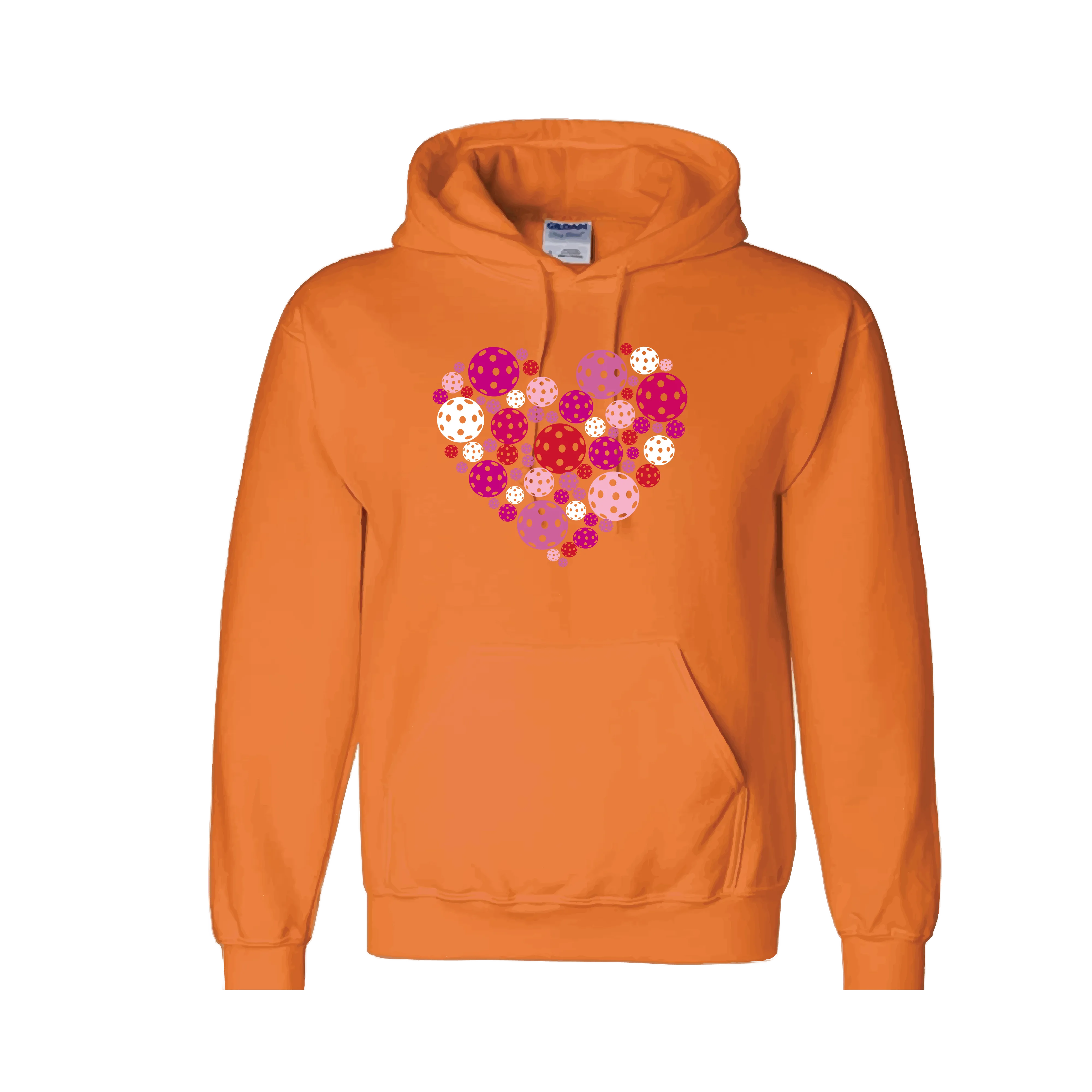 Pickleball Heart | Unisex Hoodie Pickleball Sweatshirt | 50% Cotton 50% Polyester