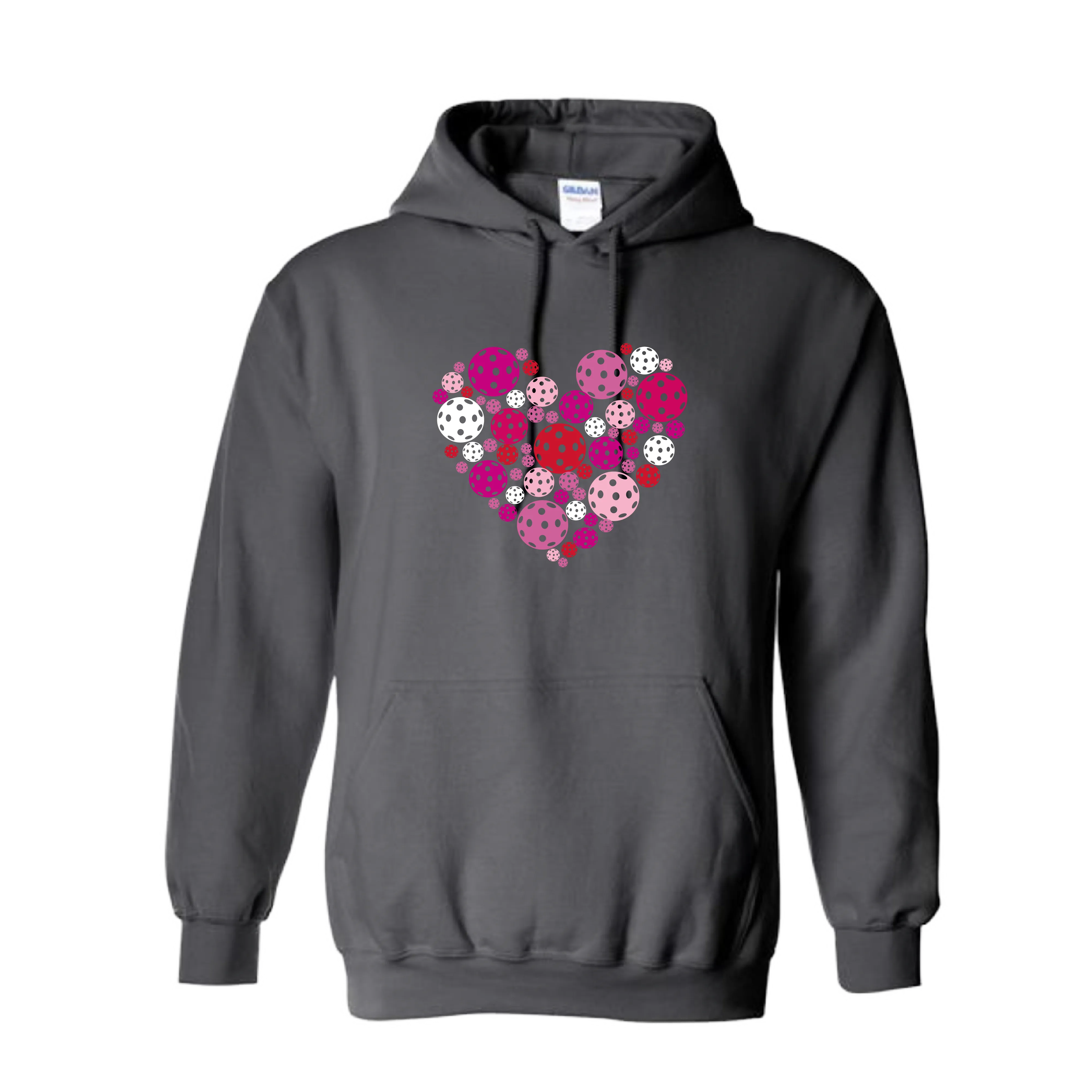 Pickleball Heart | Unisex Hoodie Pickleball Sweatshirt | 50% Cotton 50% Polyester