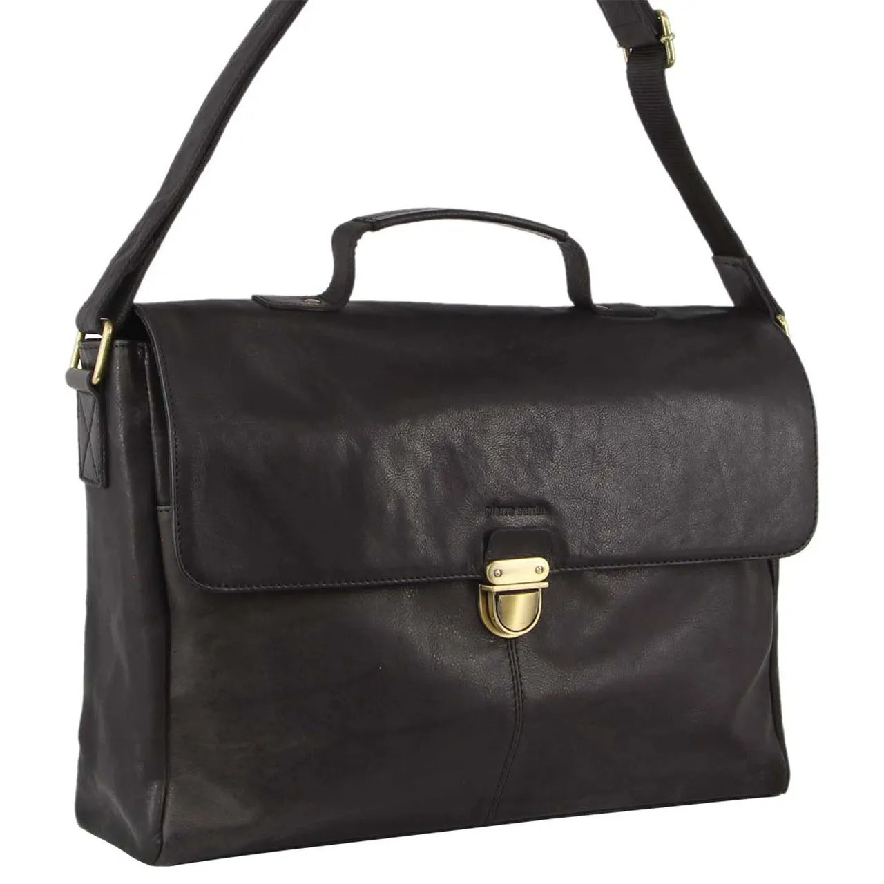 Pierre Cardin Leather Laptop Satchel PC3132