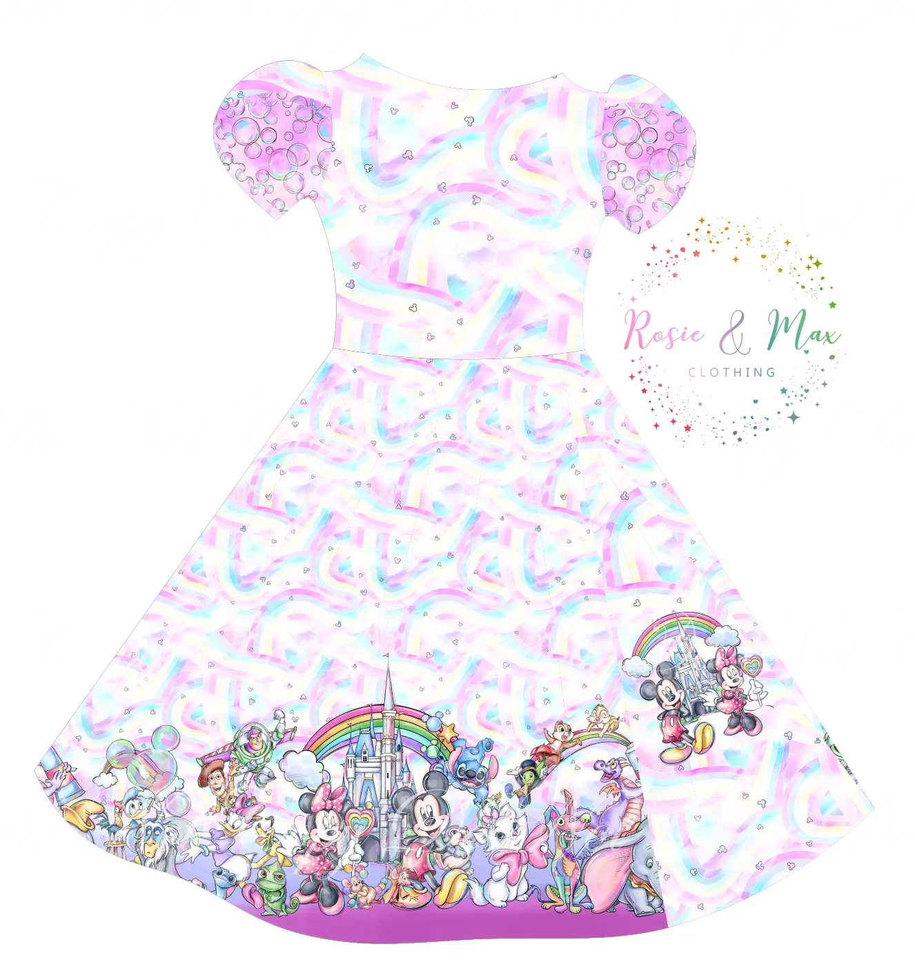 PREORDER - Rainbow Castle & Cast - Peek-a-Boo Dress