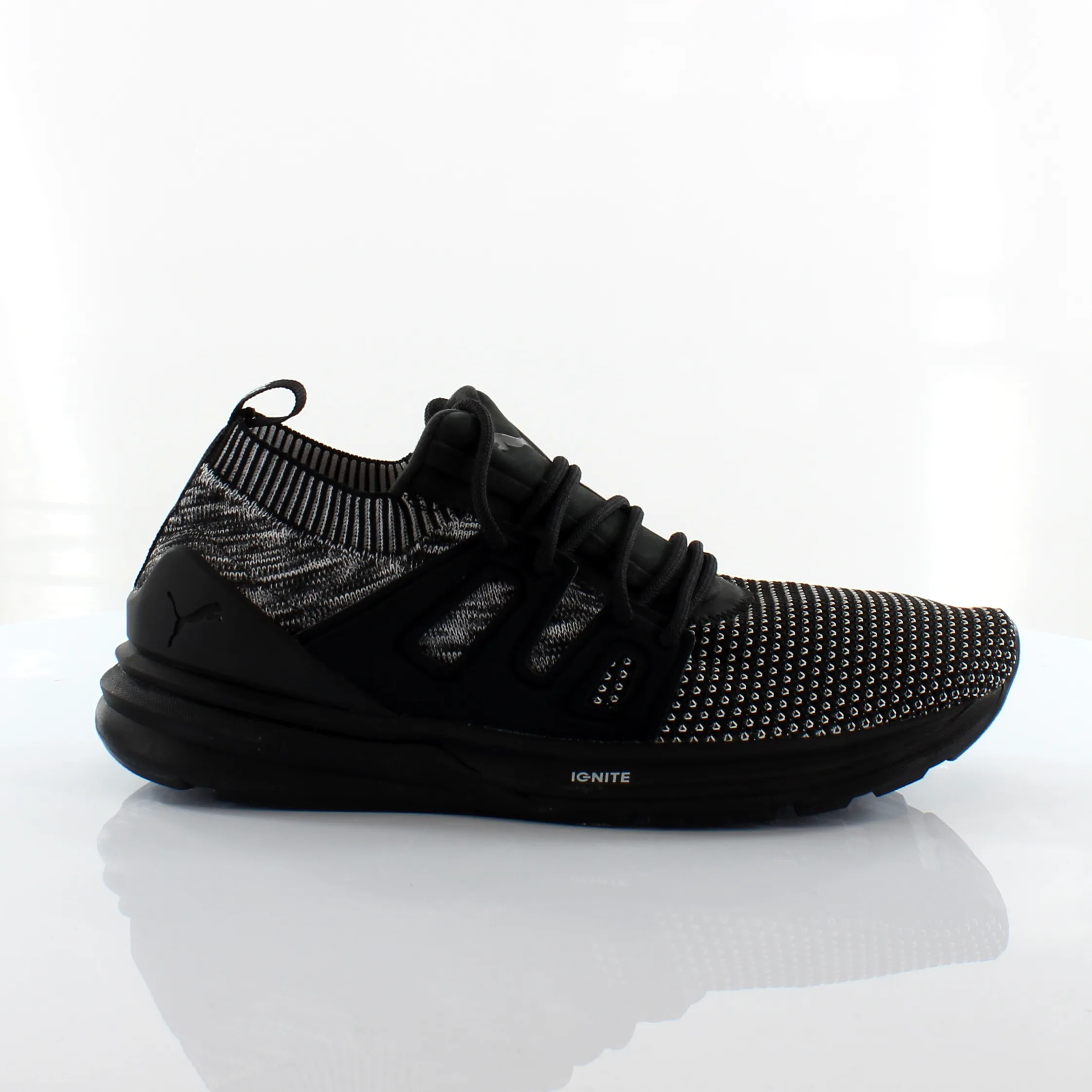 Puma Blaze Of Glory B.O.G Limitless EvoKnit Black Textile Men Trainers 363669 01